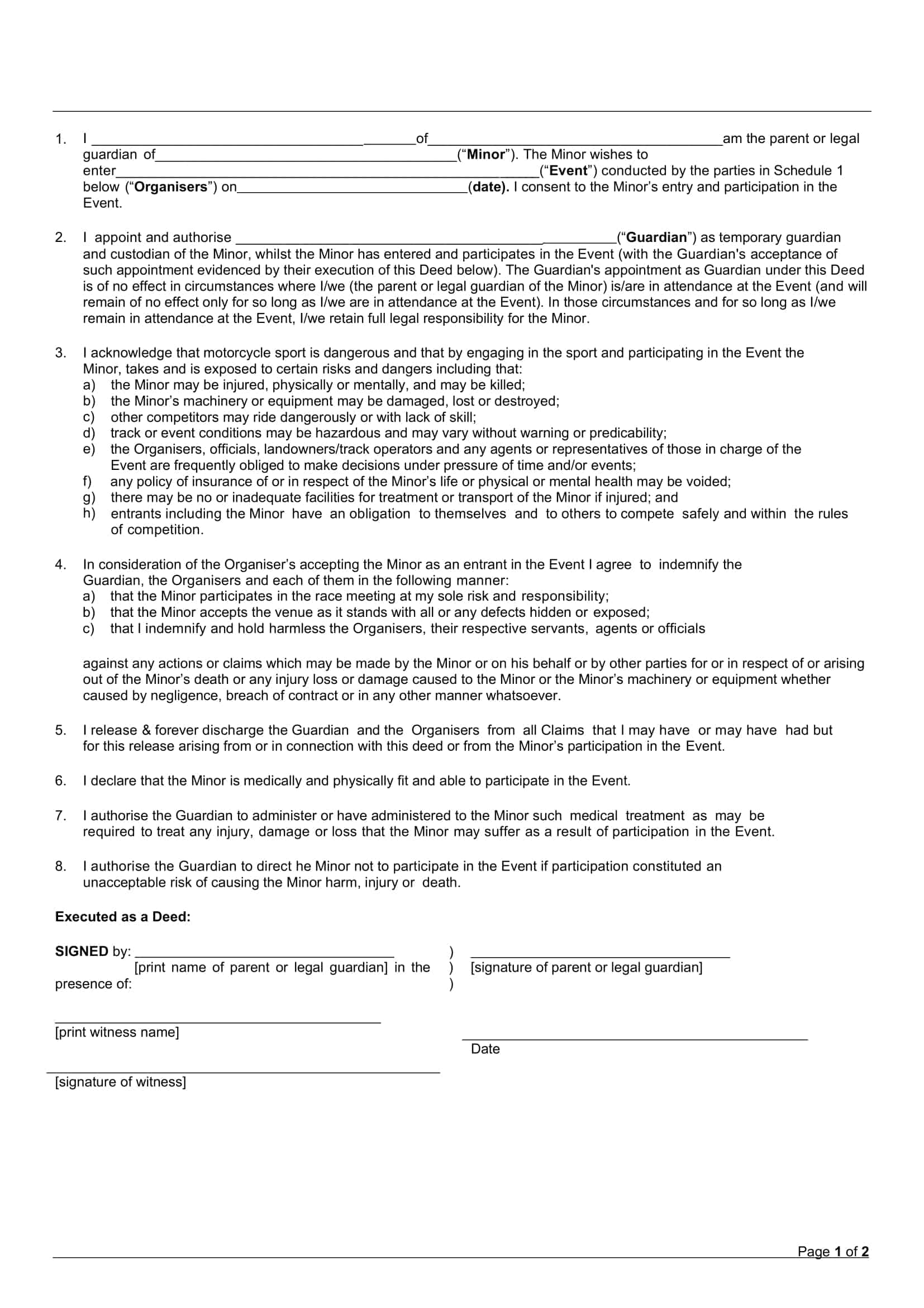 florida temporary guardianship form florida temporary guardianship form