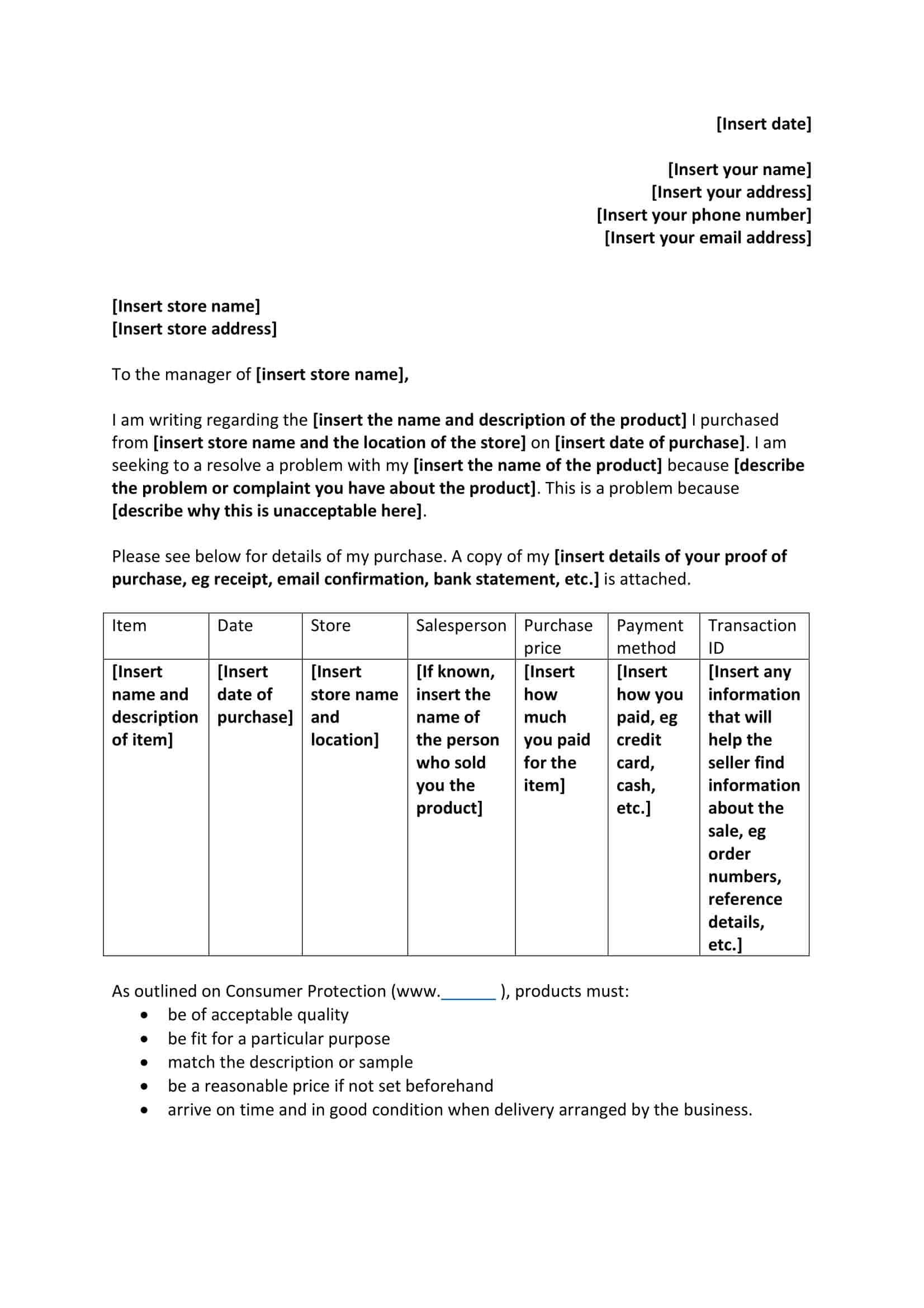 formal letter example complaint formal letter example complaint