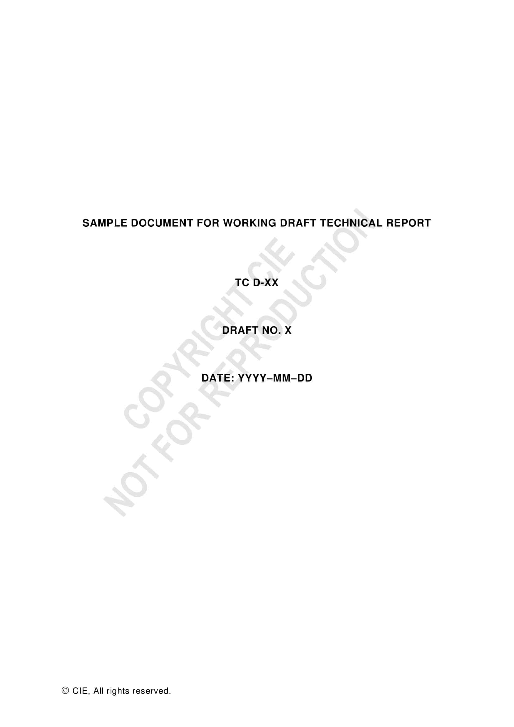 Free Printable Technical Report Templates [Word, PDF, Excel] Example