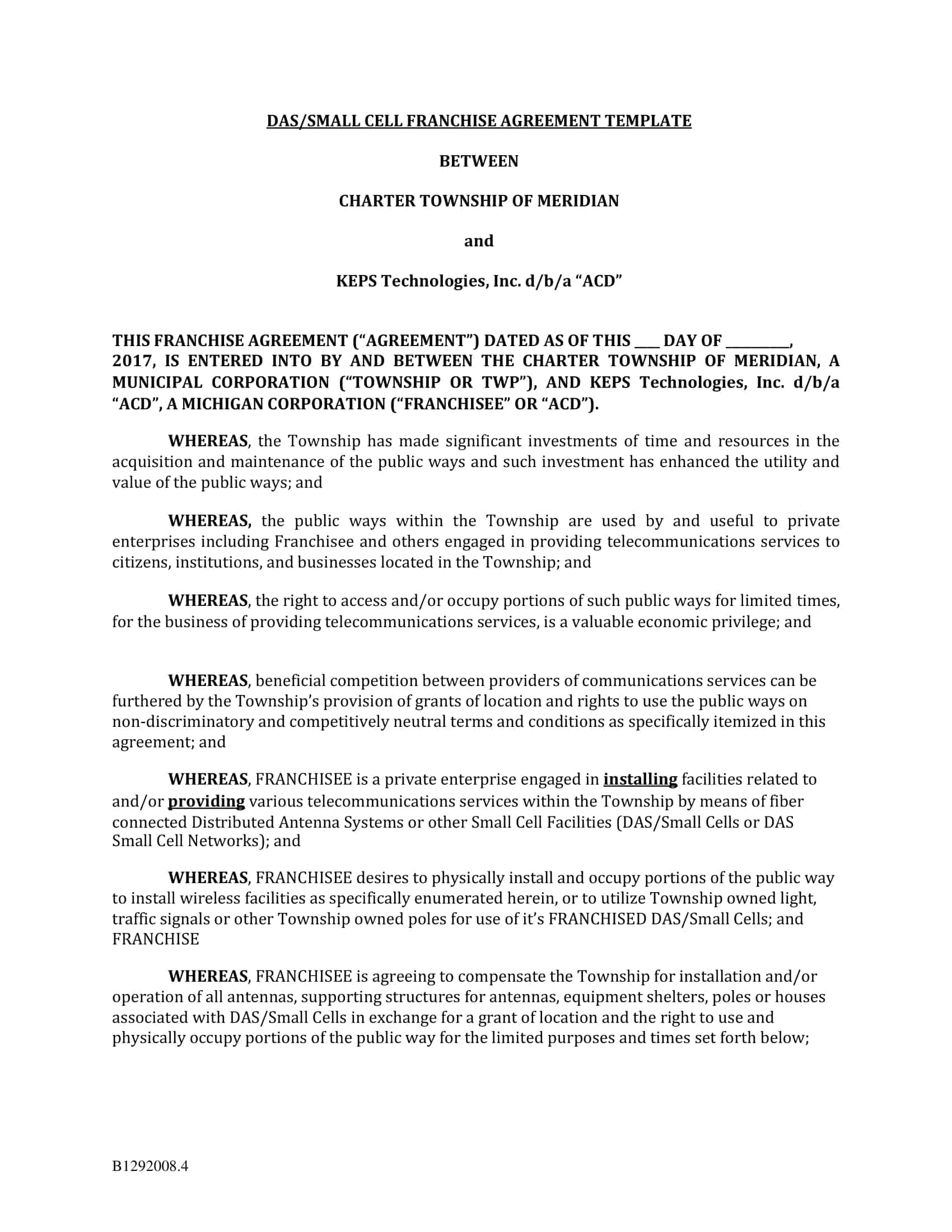 franchise disclosure agreement franchise disclosure agreement