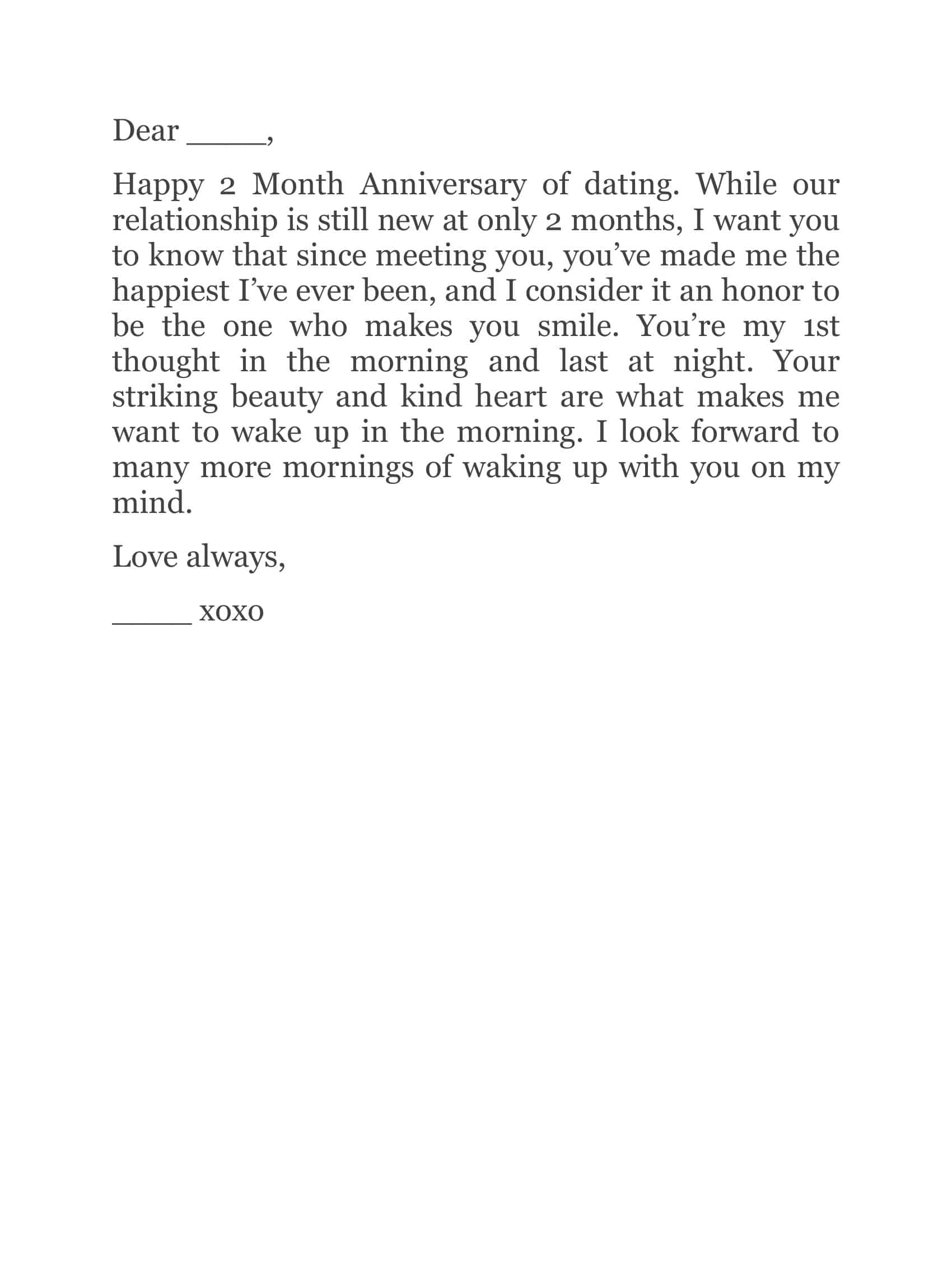 free Printable Anniversary Letter free Printable Anniversary Letter