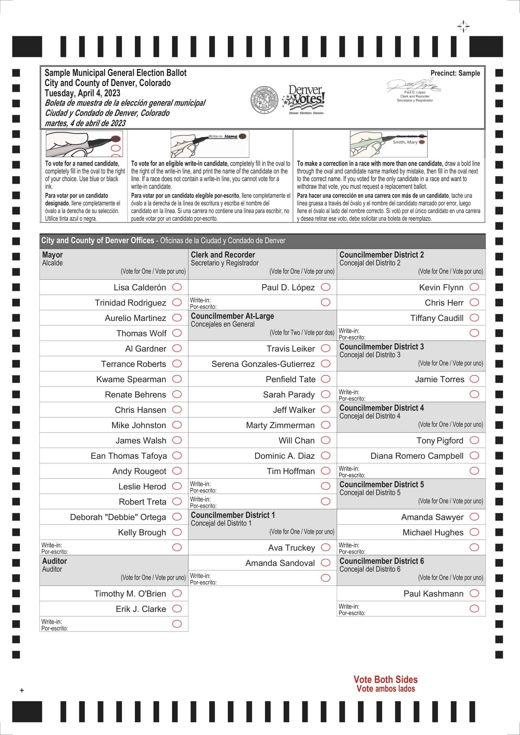 Free Printable Ballot Templates Word PDF Sample Voting