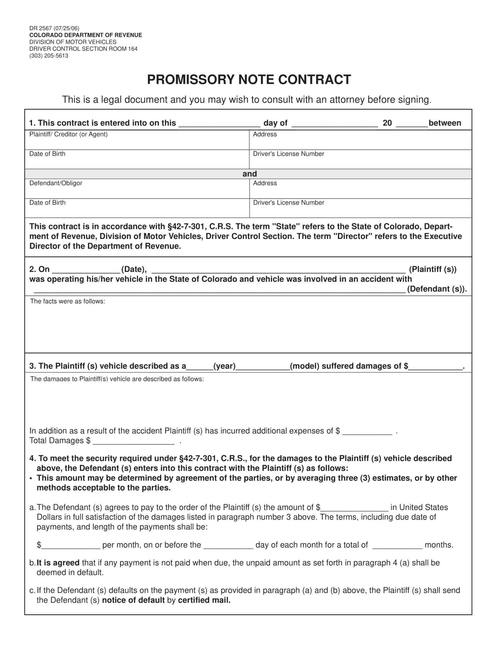 free promissory note template free promissory note template