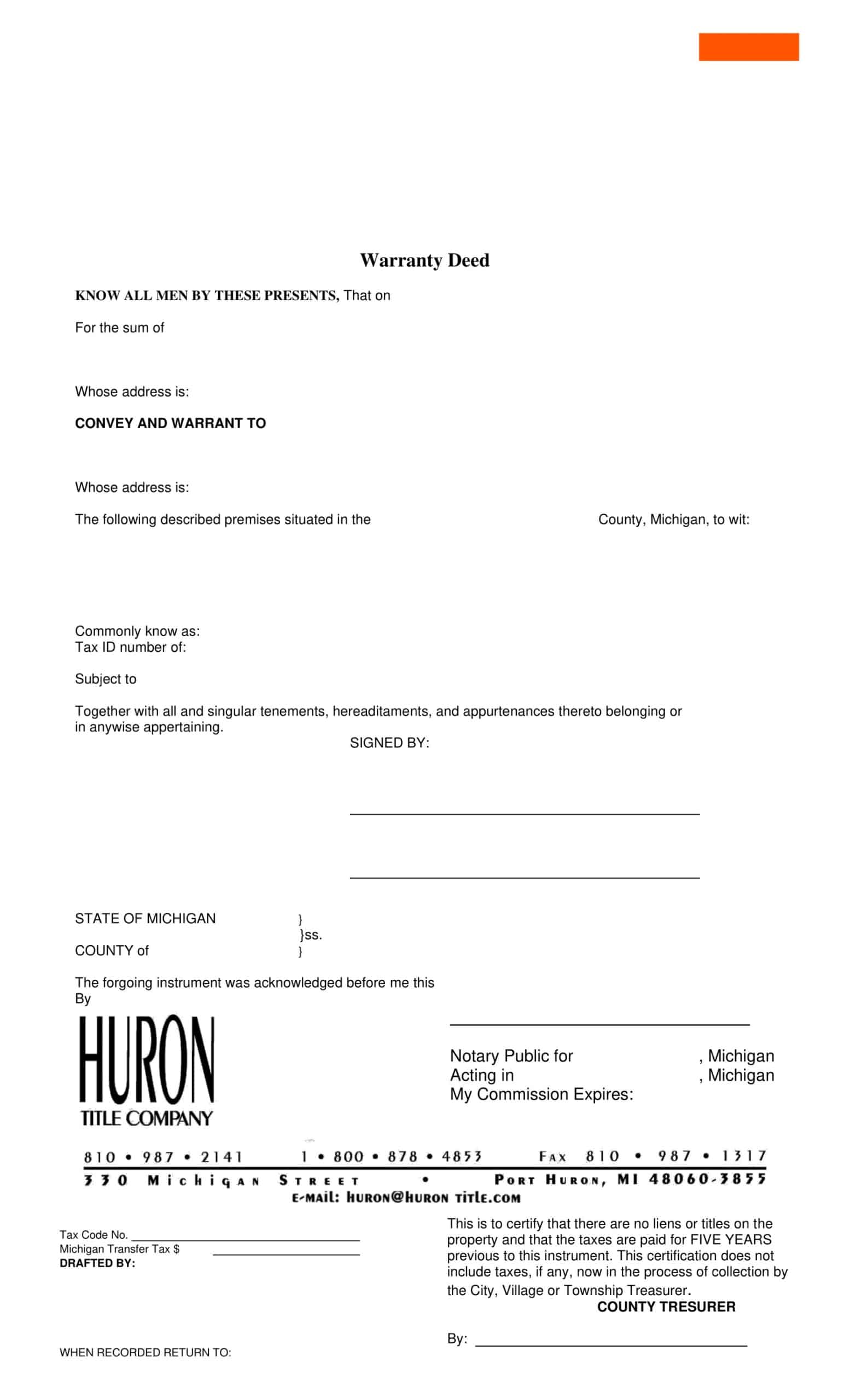 free warranty deed form free warranty deed form