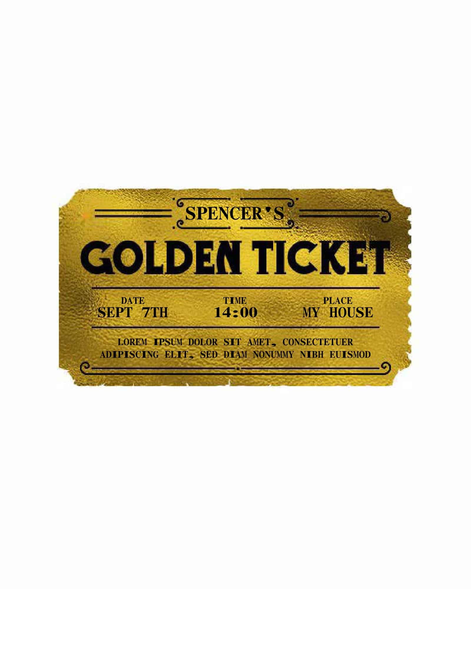 gold ticket gold ticket