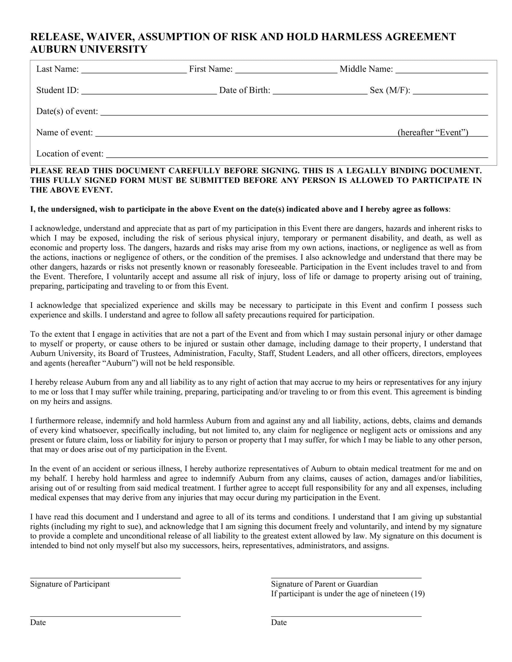 hold harmless agreement washington state hold harmless agreement washington state