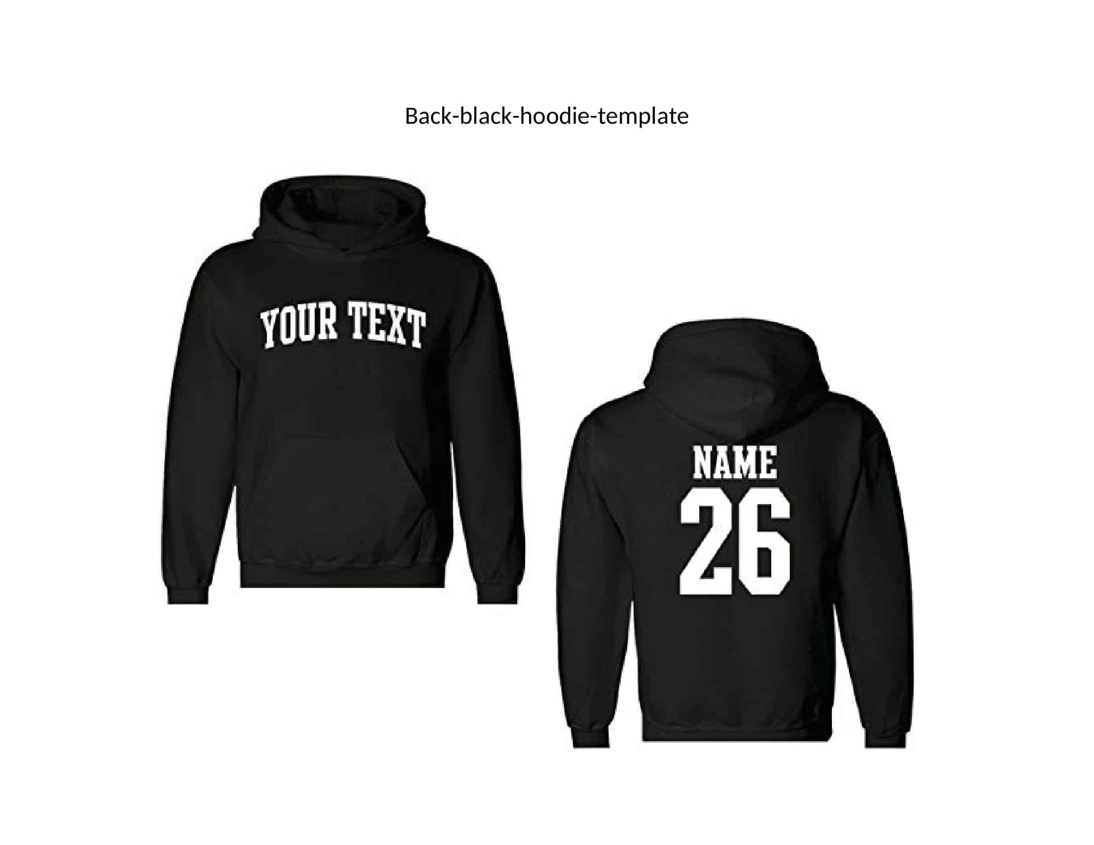 hoodie vector template hoodie vector template