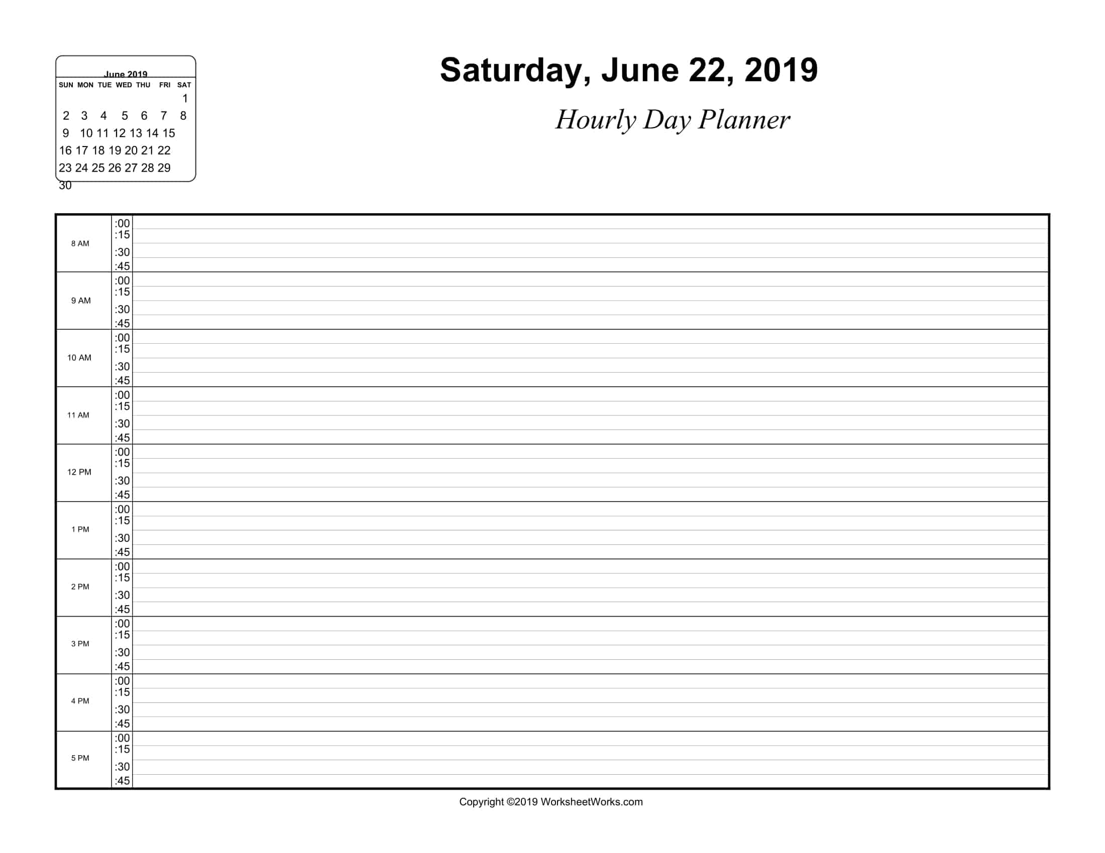 hourly schedule planner hourly schedule planner