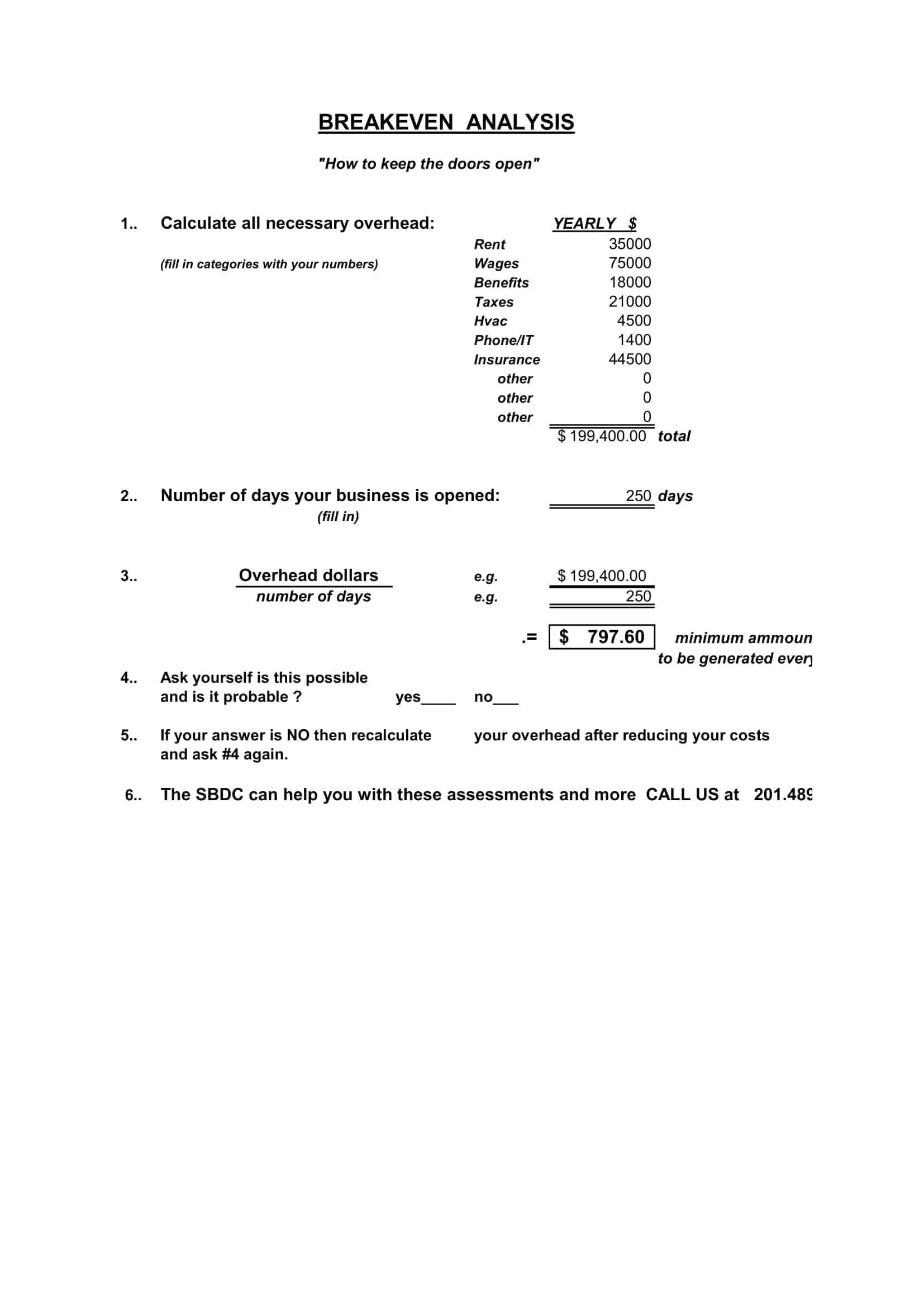 how to do a break even analysis how to do a break even analysis