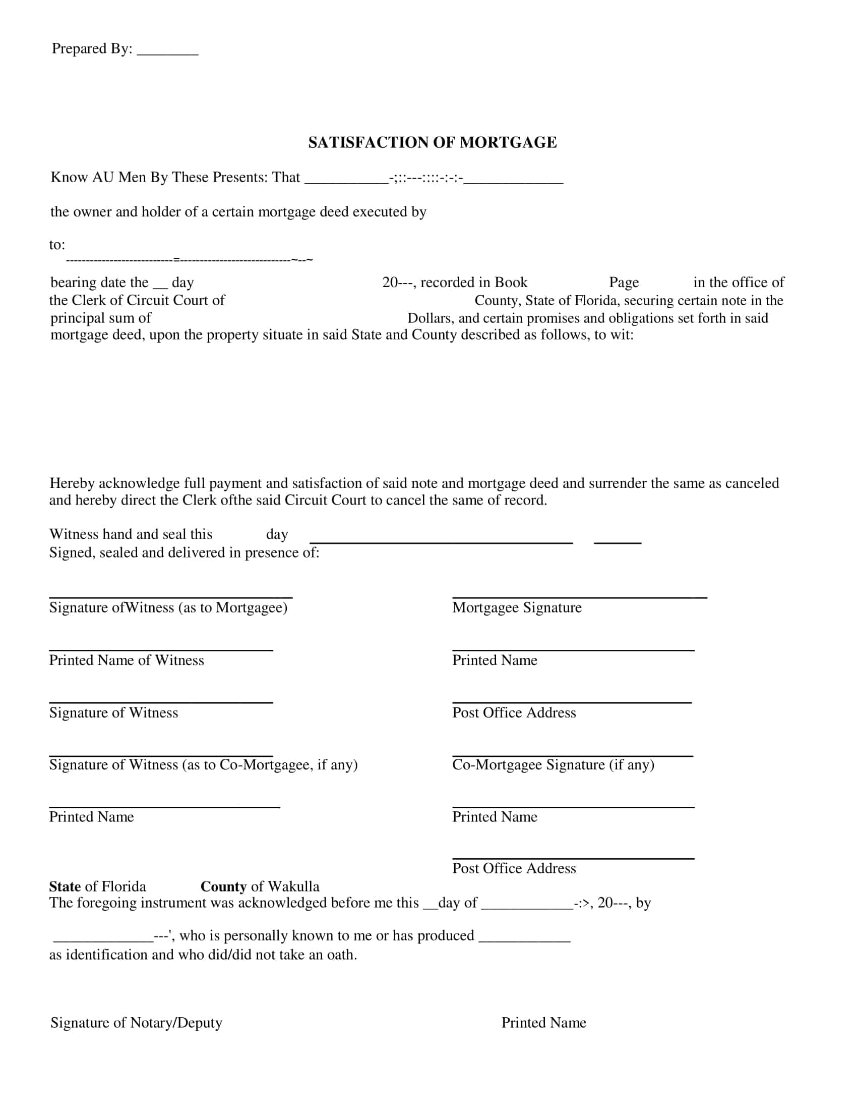 how to file a satisfaction of mortgage how to file a satisfaction of mortgage