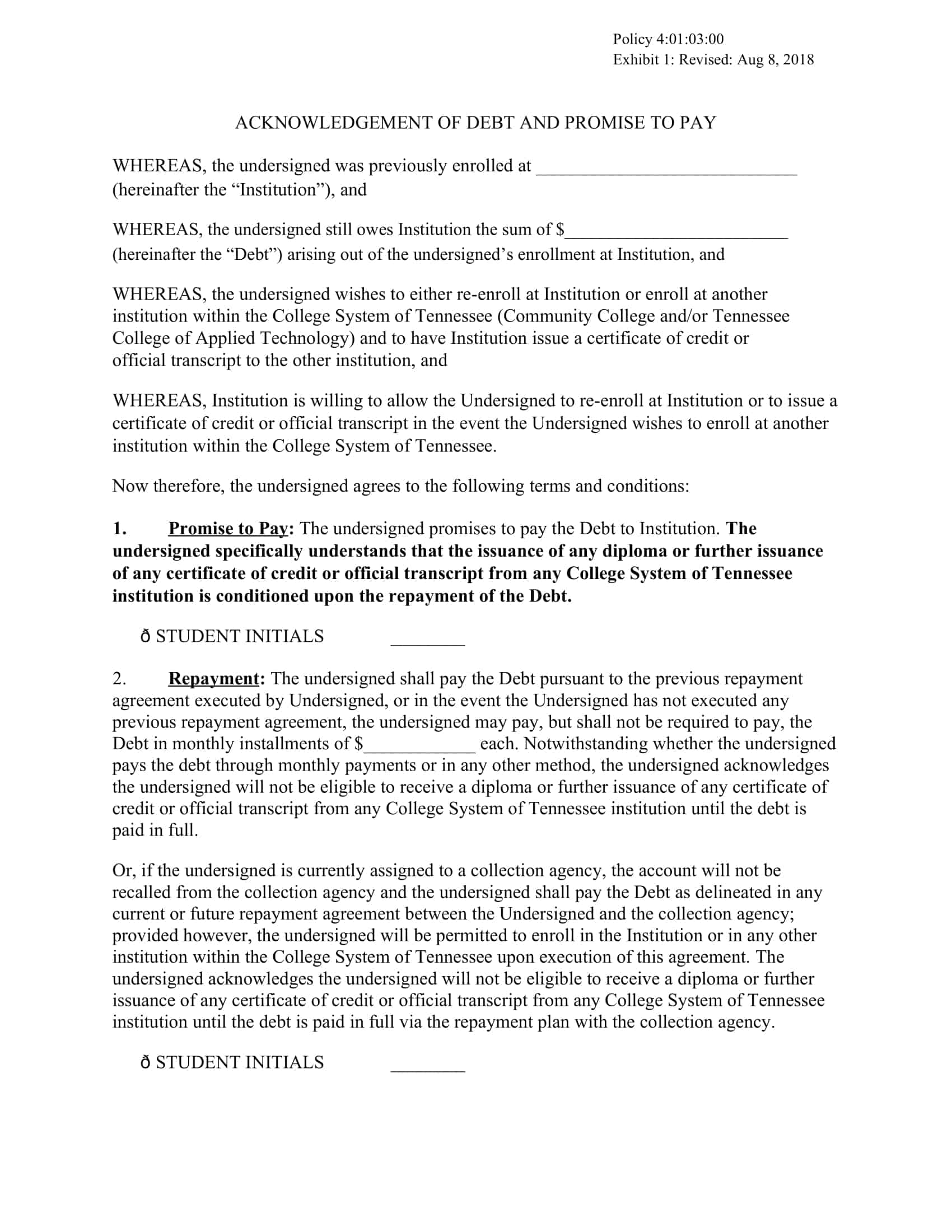 i owe you letter template i owe you letter template