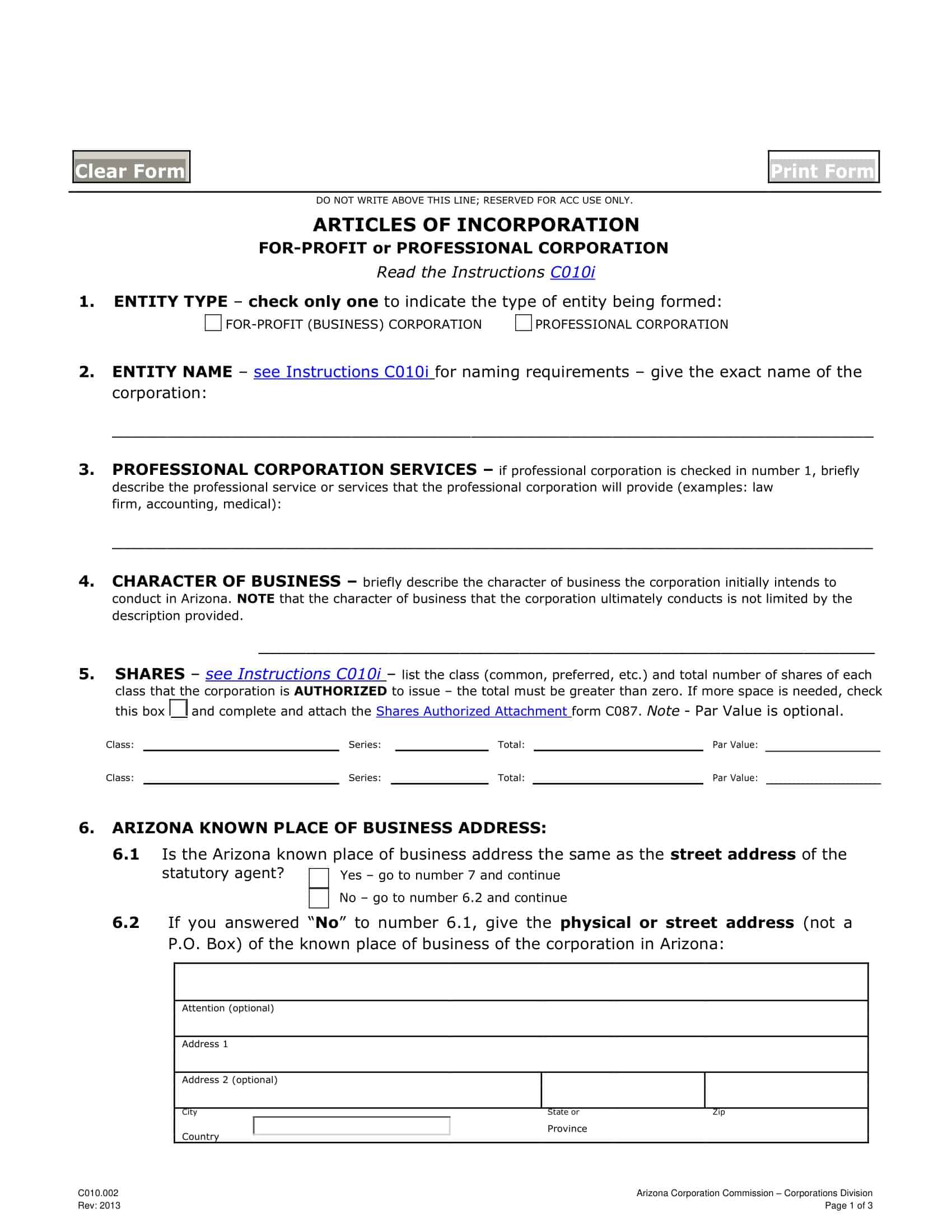 illinois articles of incorporation illinois articles of incorporation