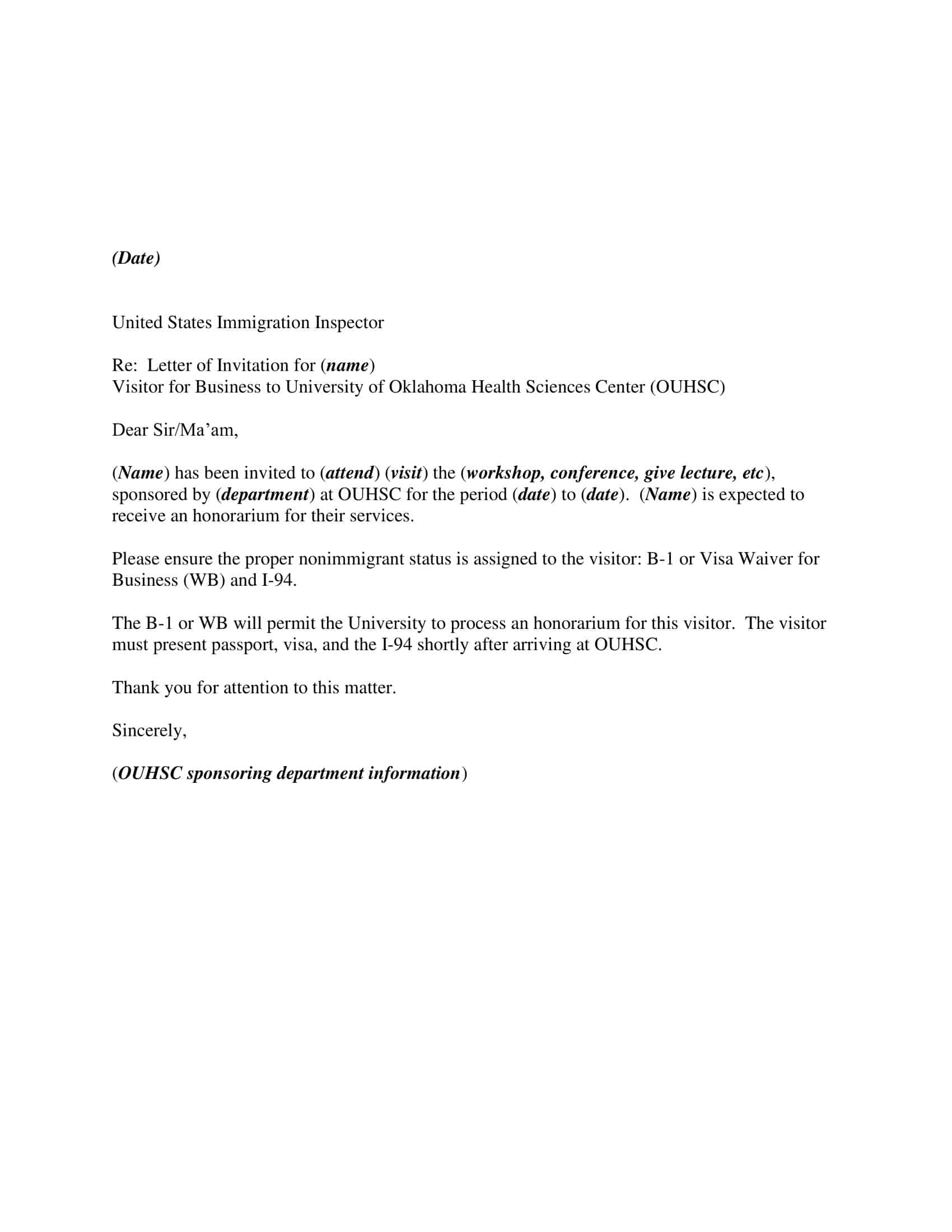 immigration support letter immigration support letter