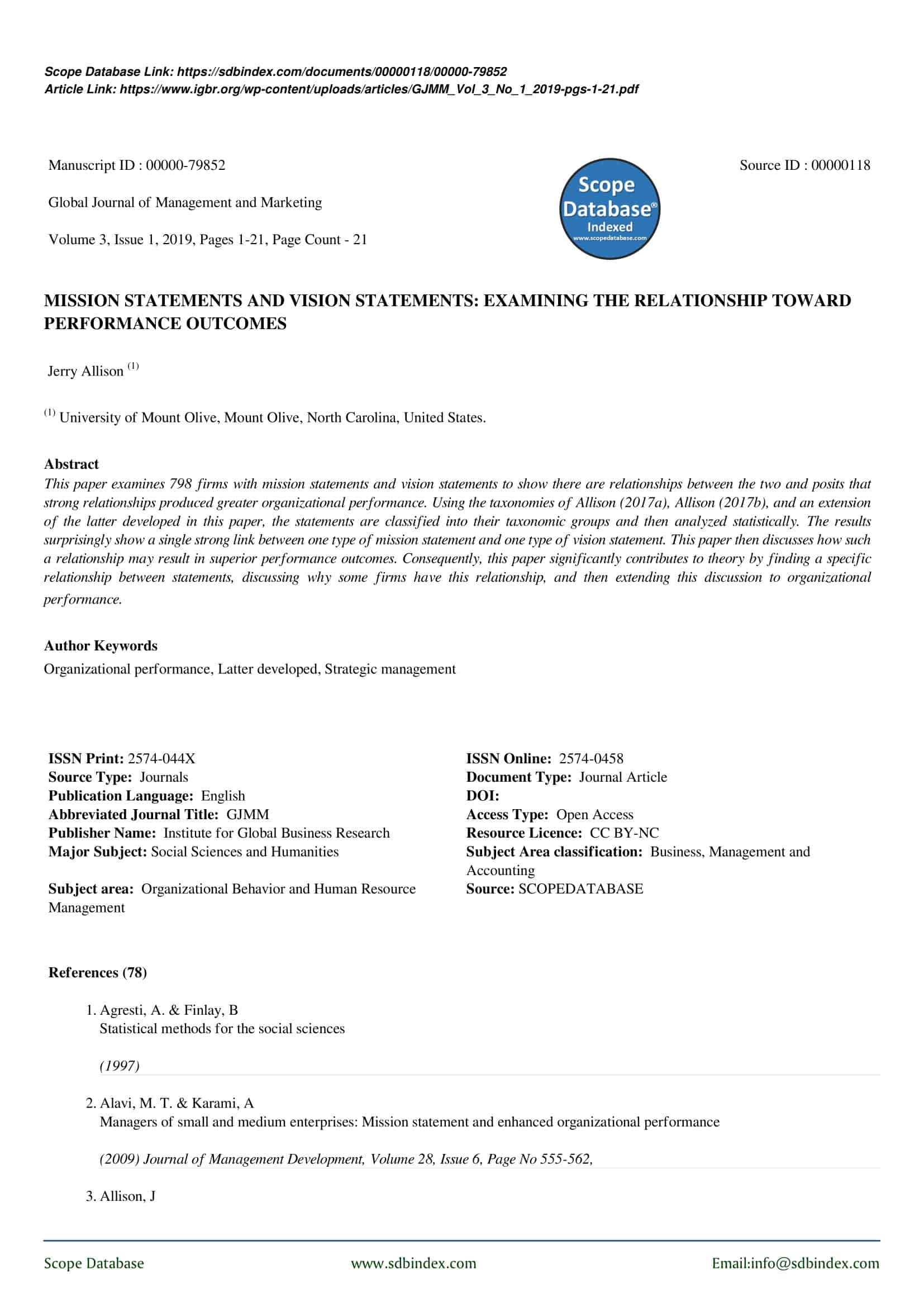 importance of mission statement importance of mission statement