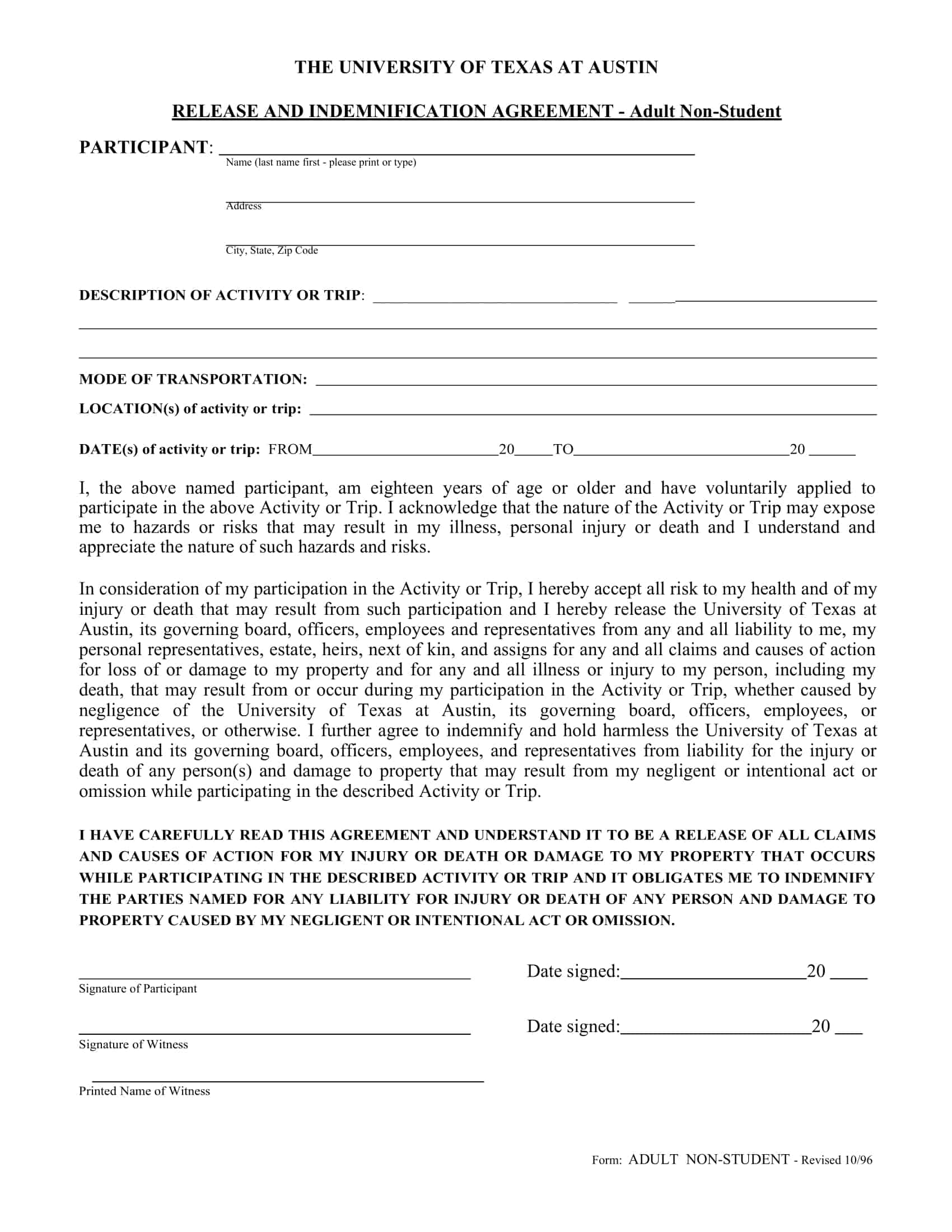 indemnity and hold harmless agreement sample indemnity and hold harmless agreement sample