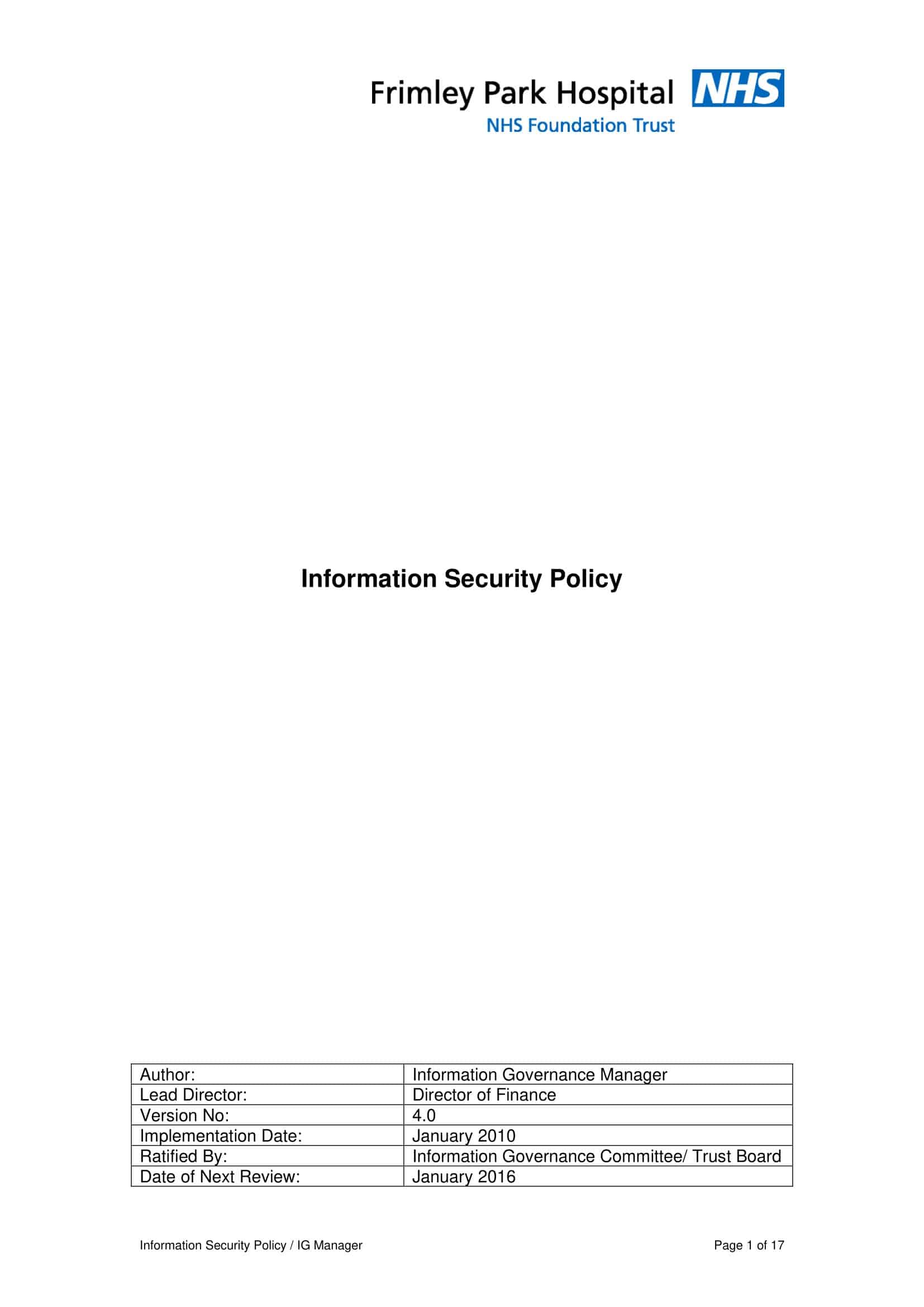 information security policy template uk information security policy template uk
