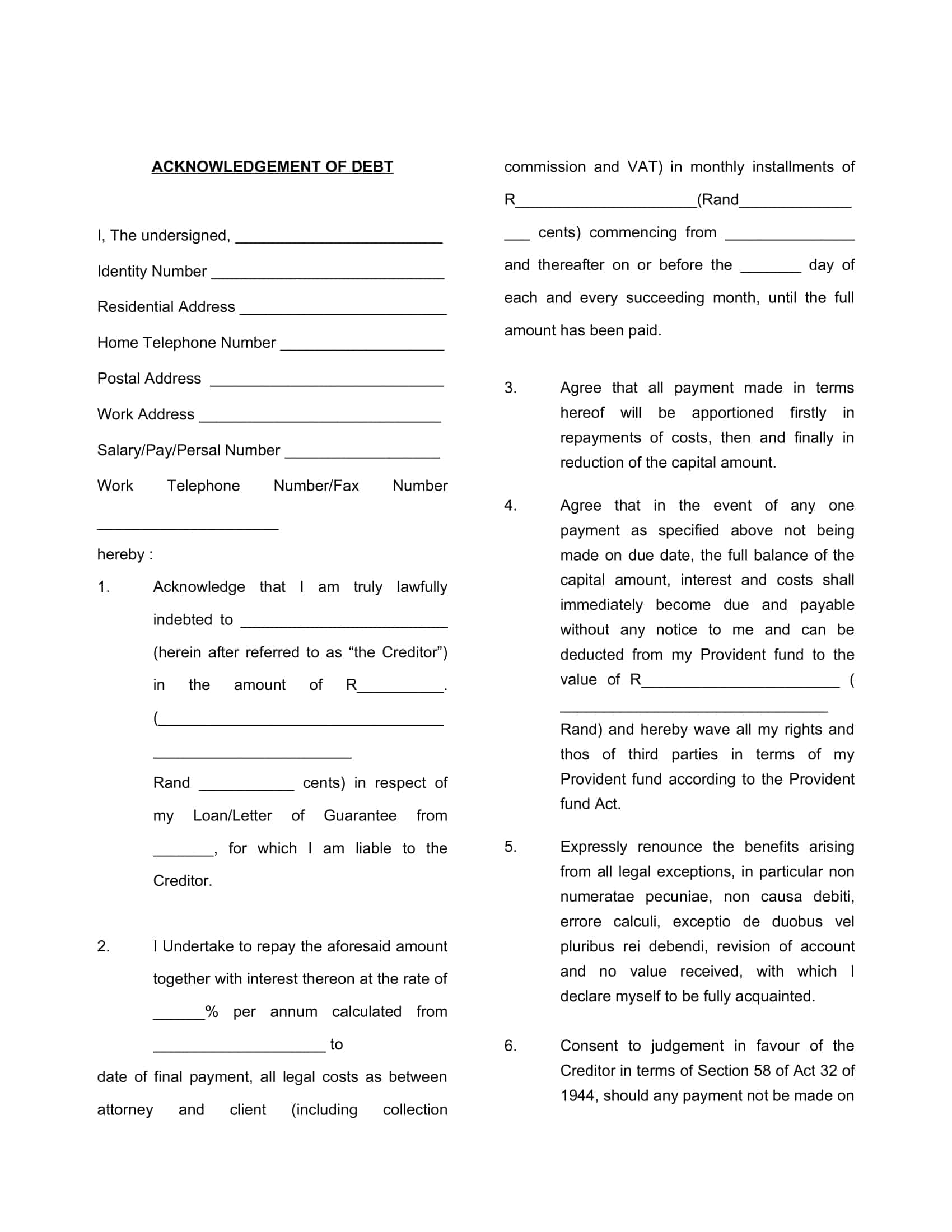 iou contract example iou contract example