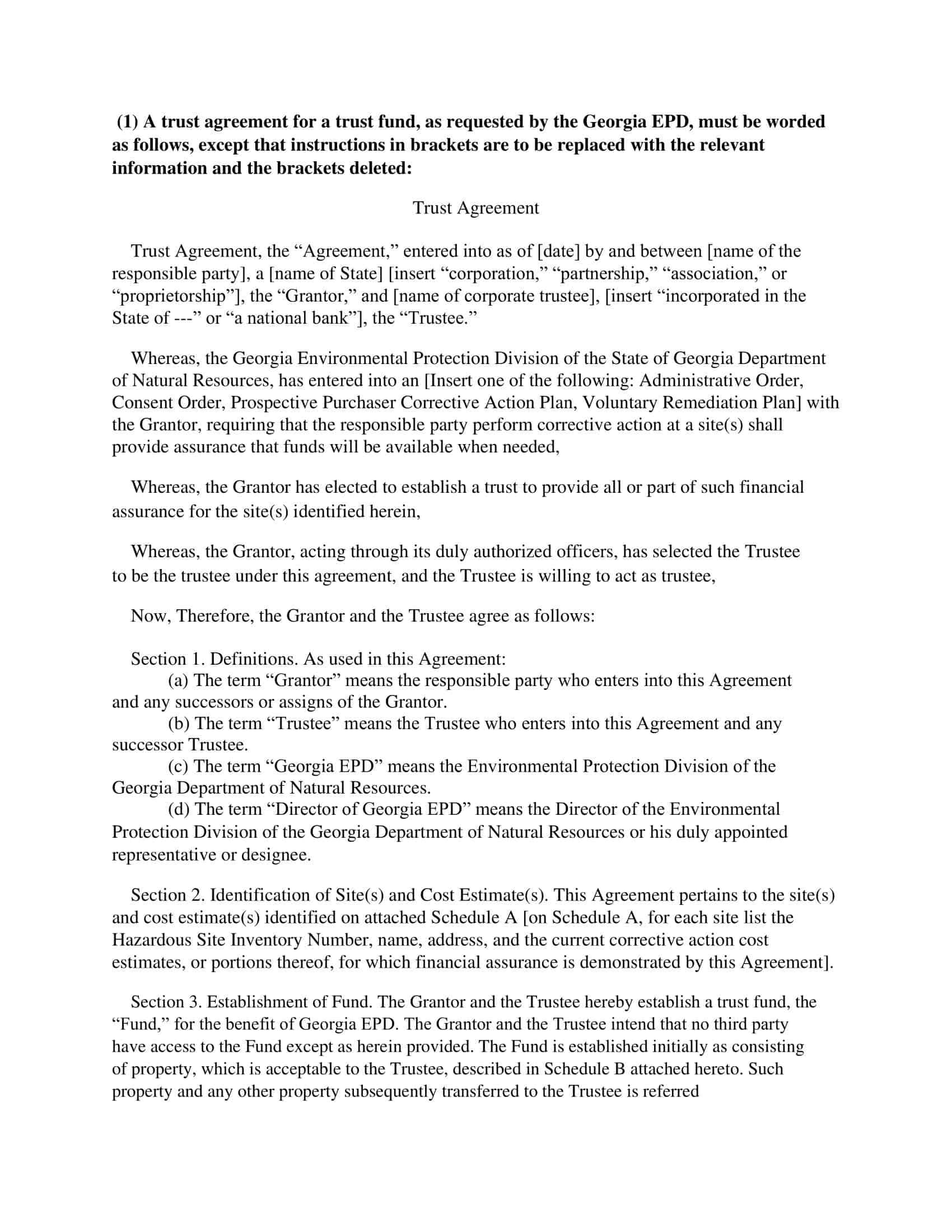 irrevocable trust agreement irrevocable trust agreement