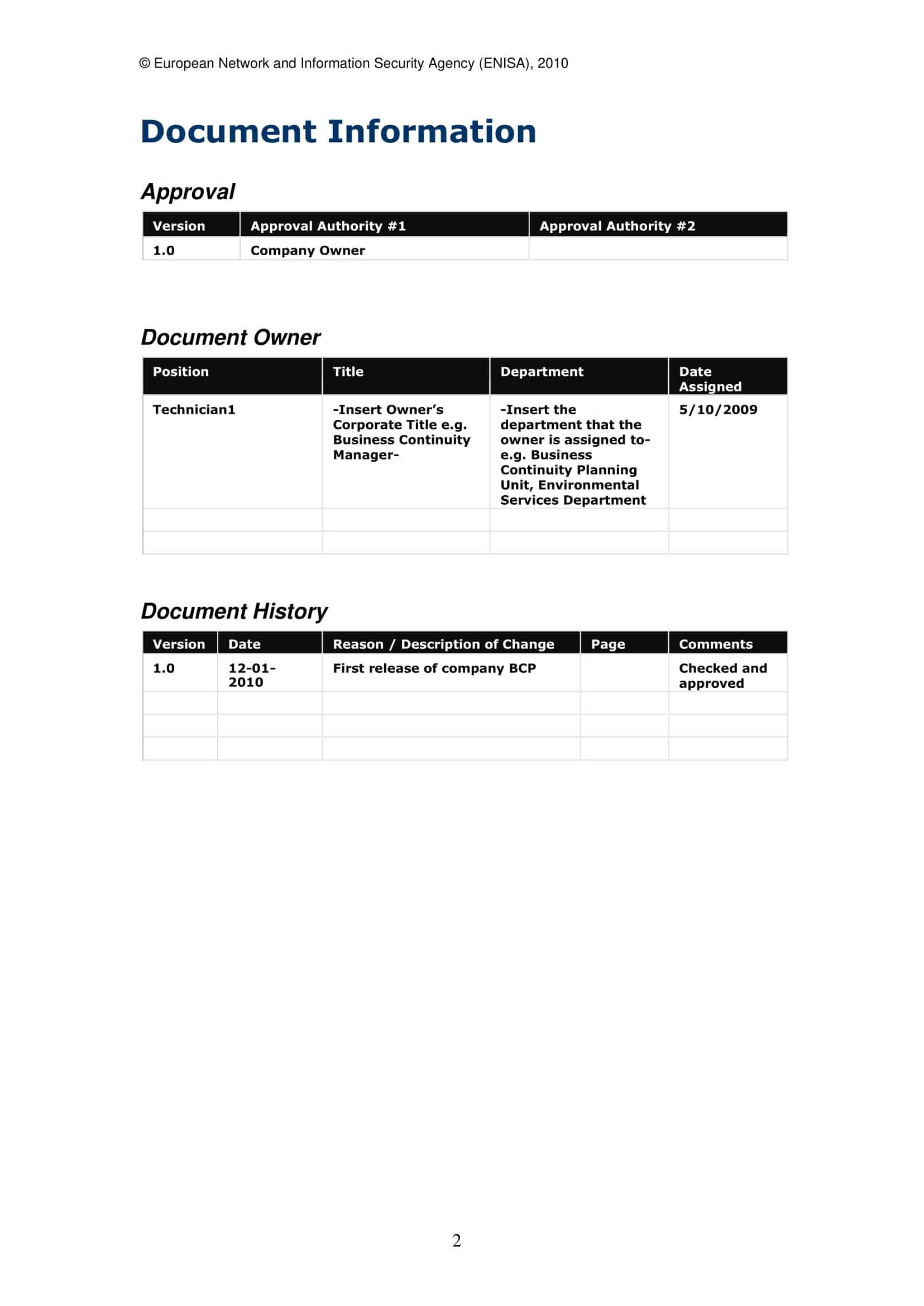 it business continuity plan it business continuity plan