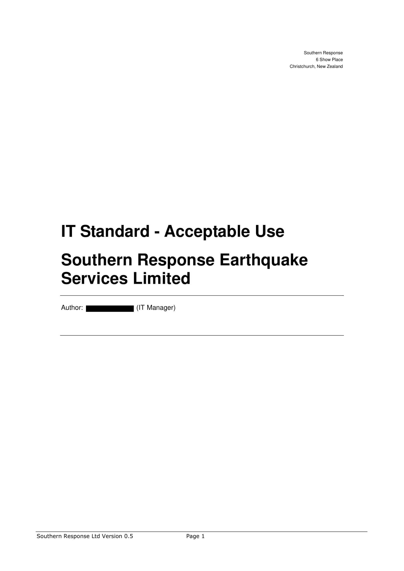 it security policy templates it security policy templates