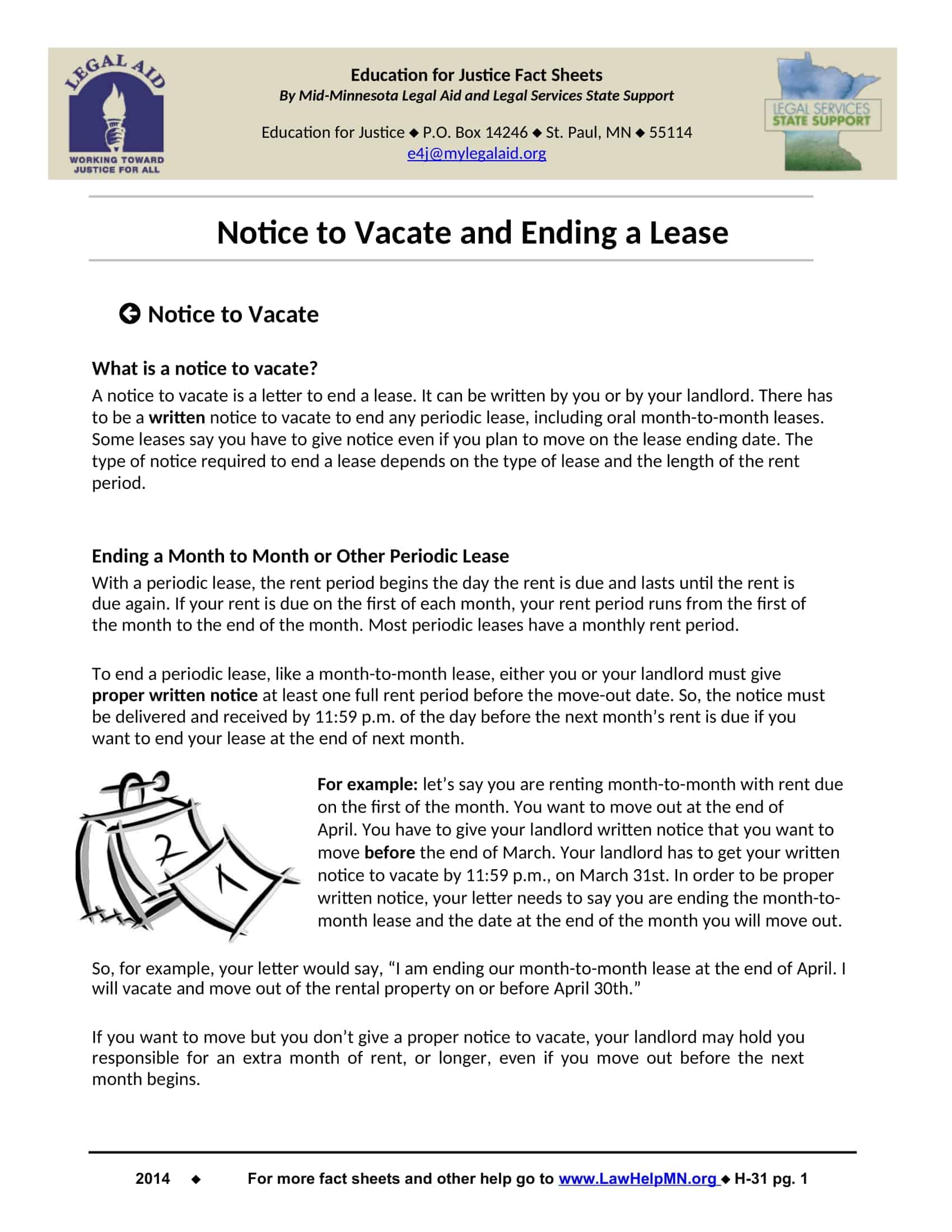 landlord notice to vacate letter landlord notice to vacate letter