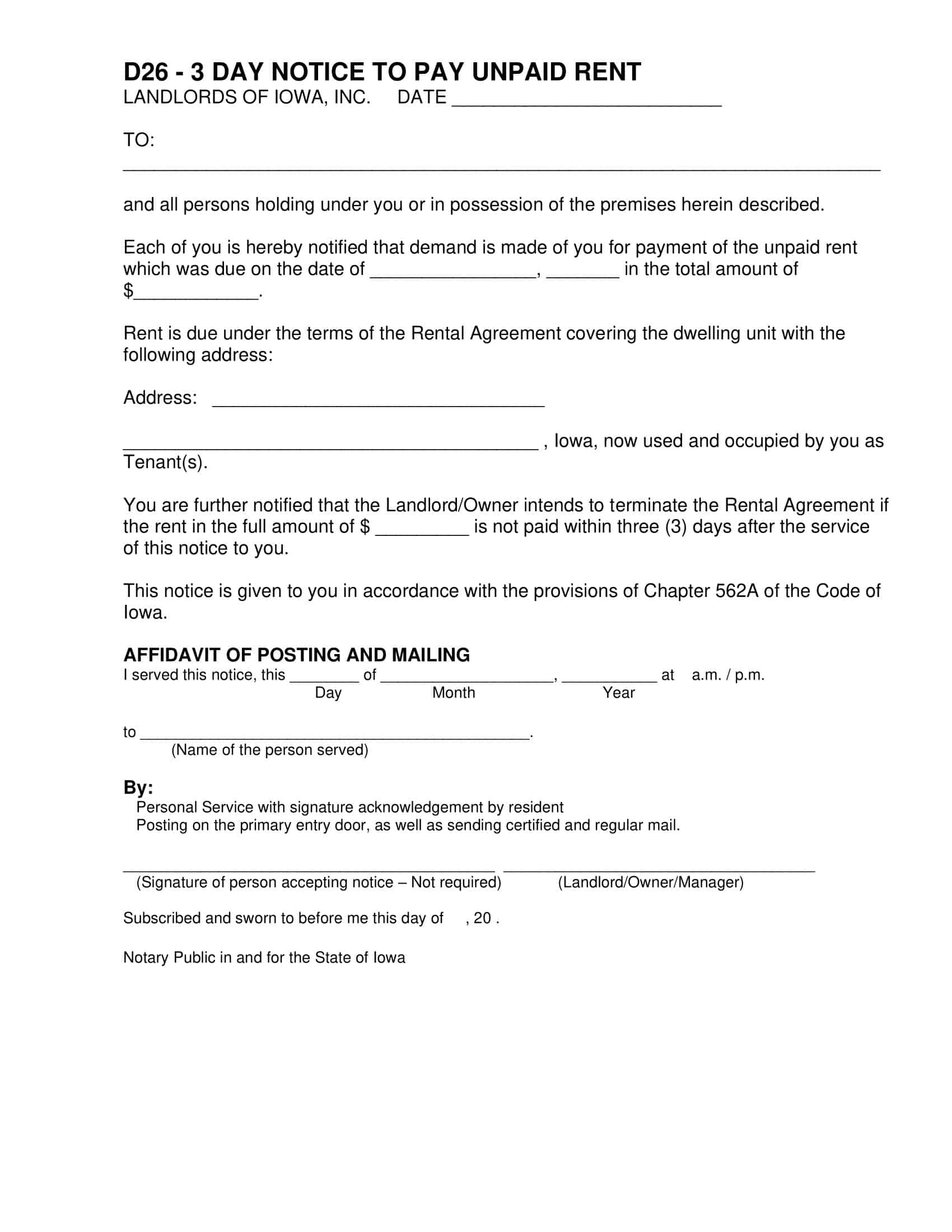 late rent notice california late rent notice california