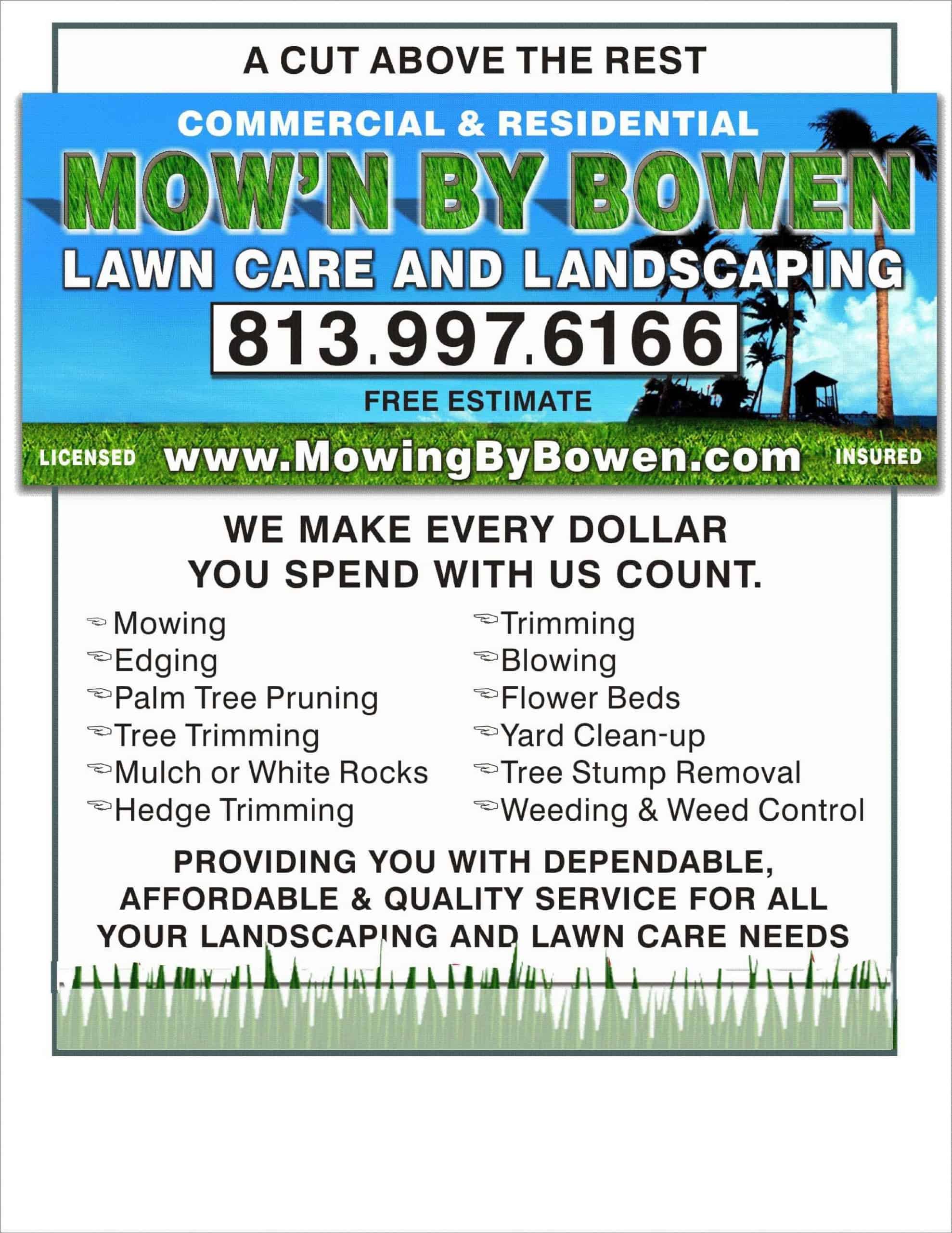 lawn care services flyer lawn care services flyer