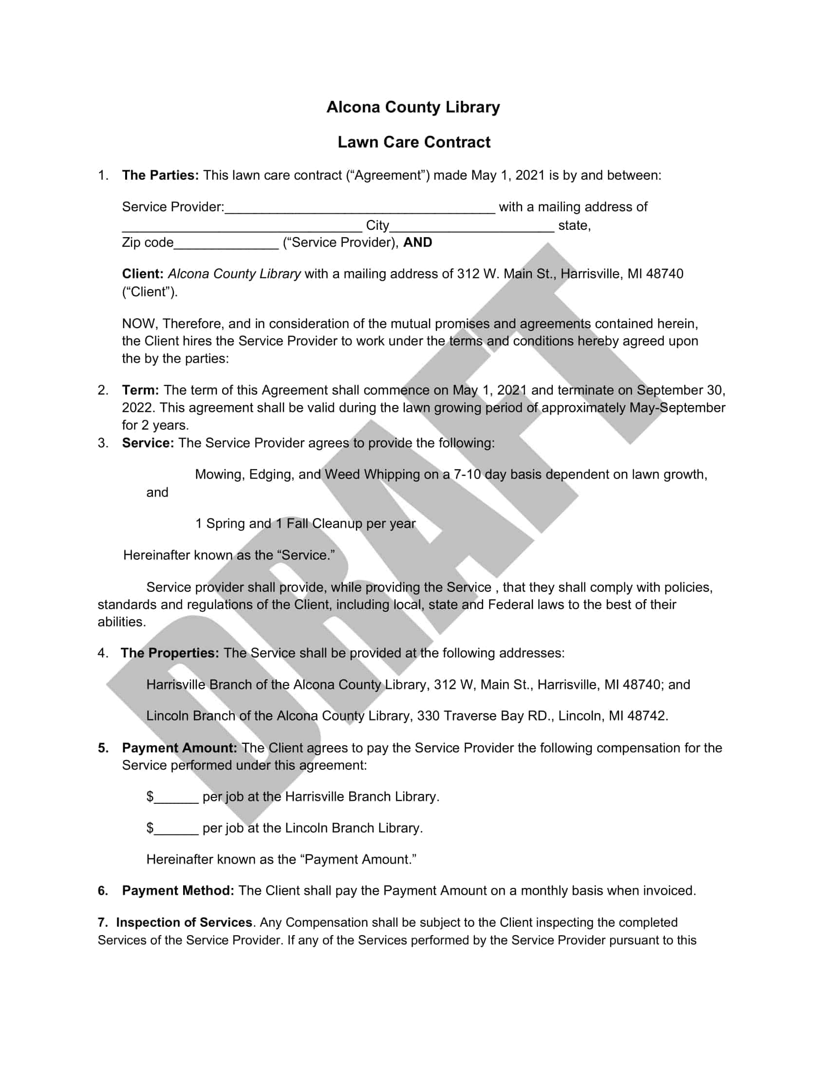 lawn service lawn care contract lawn service lawn care contract
