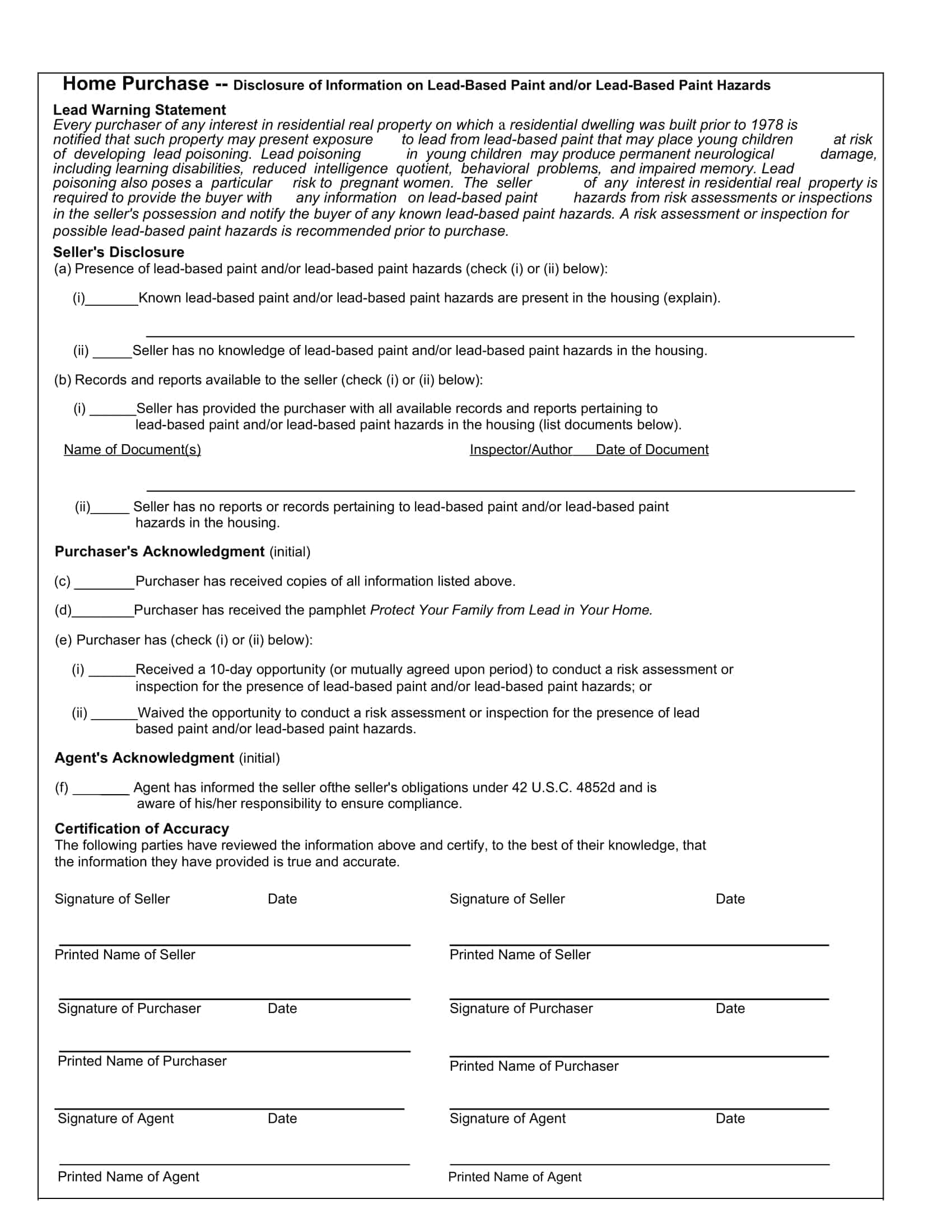 lead paint disclosure pdf lead paint disclosure pdf