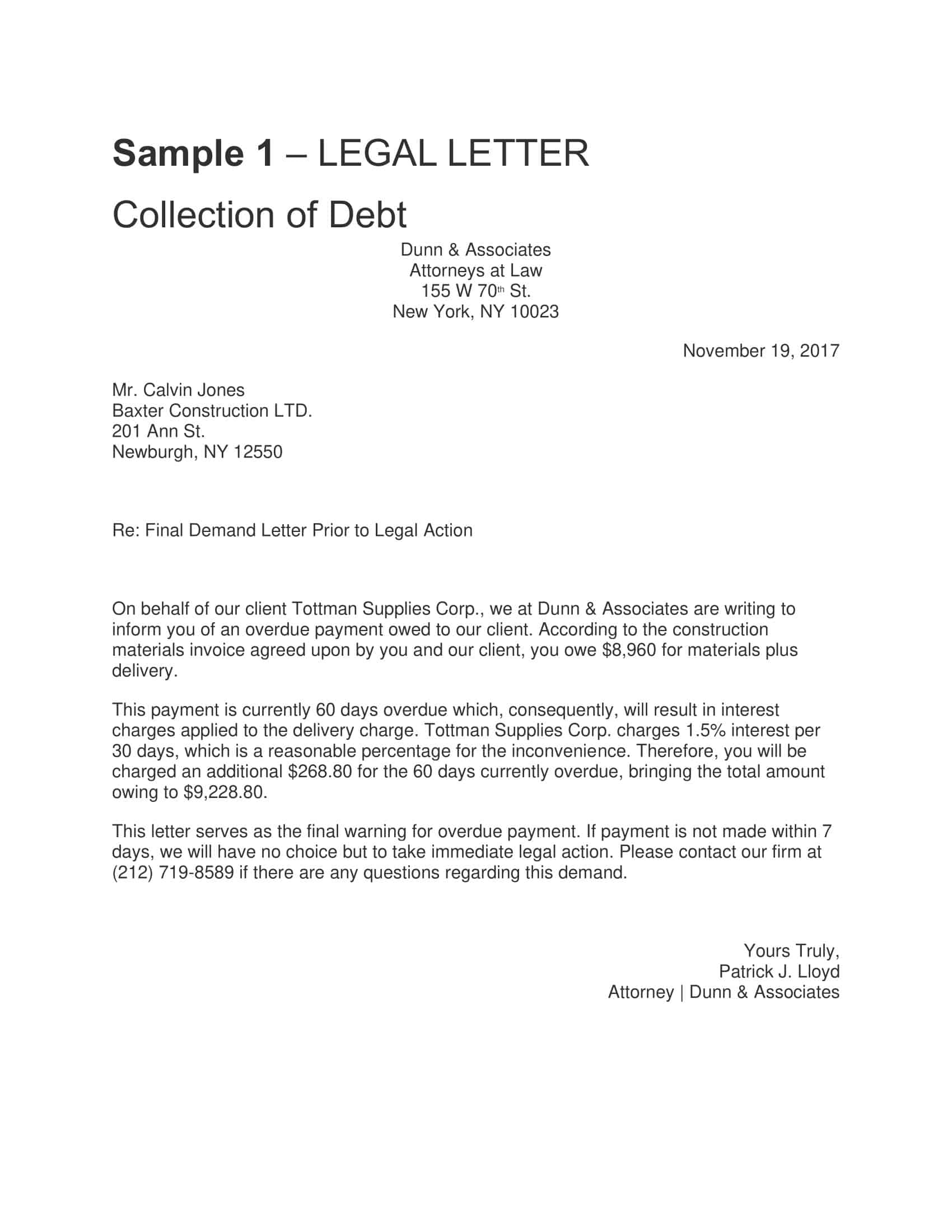 legal letter of representation sample legal letter of representation sample