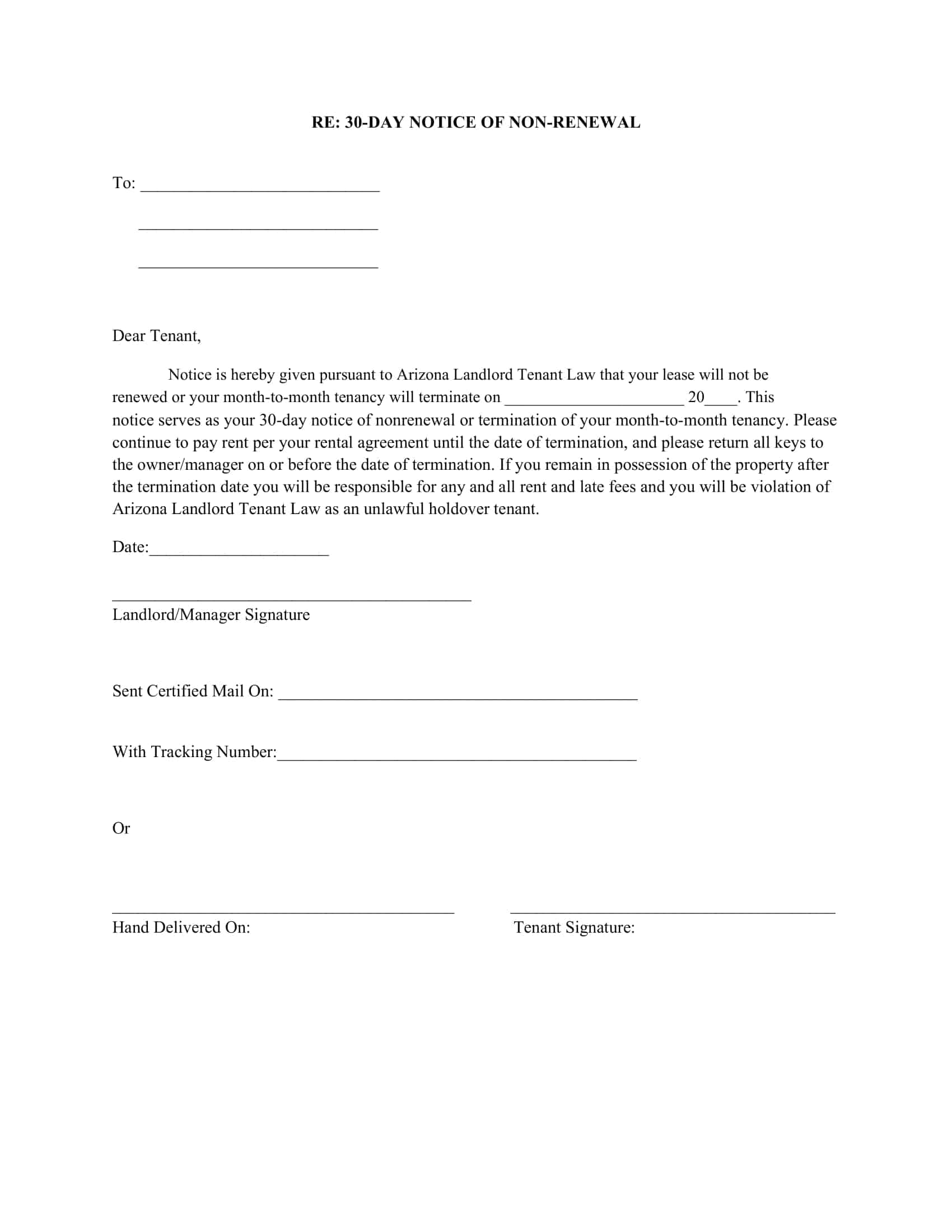 Free Printable Not Renewing Lease Letter Templates PDF Word Tenant Free Printable Not Renewing Lease Letter Templates PDF Word Tenant