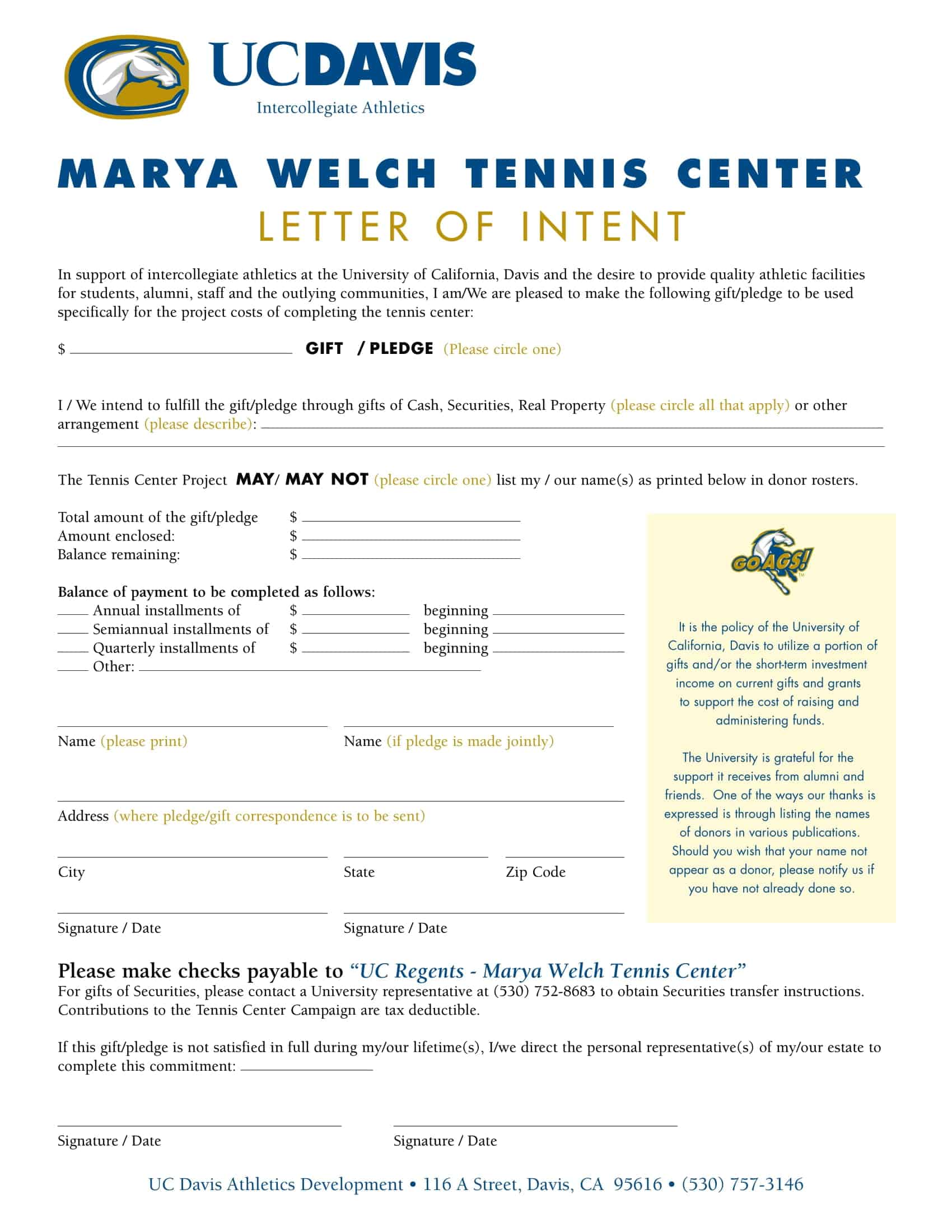 letter of intention letter of intention