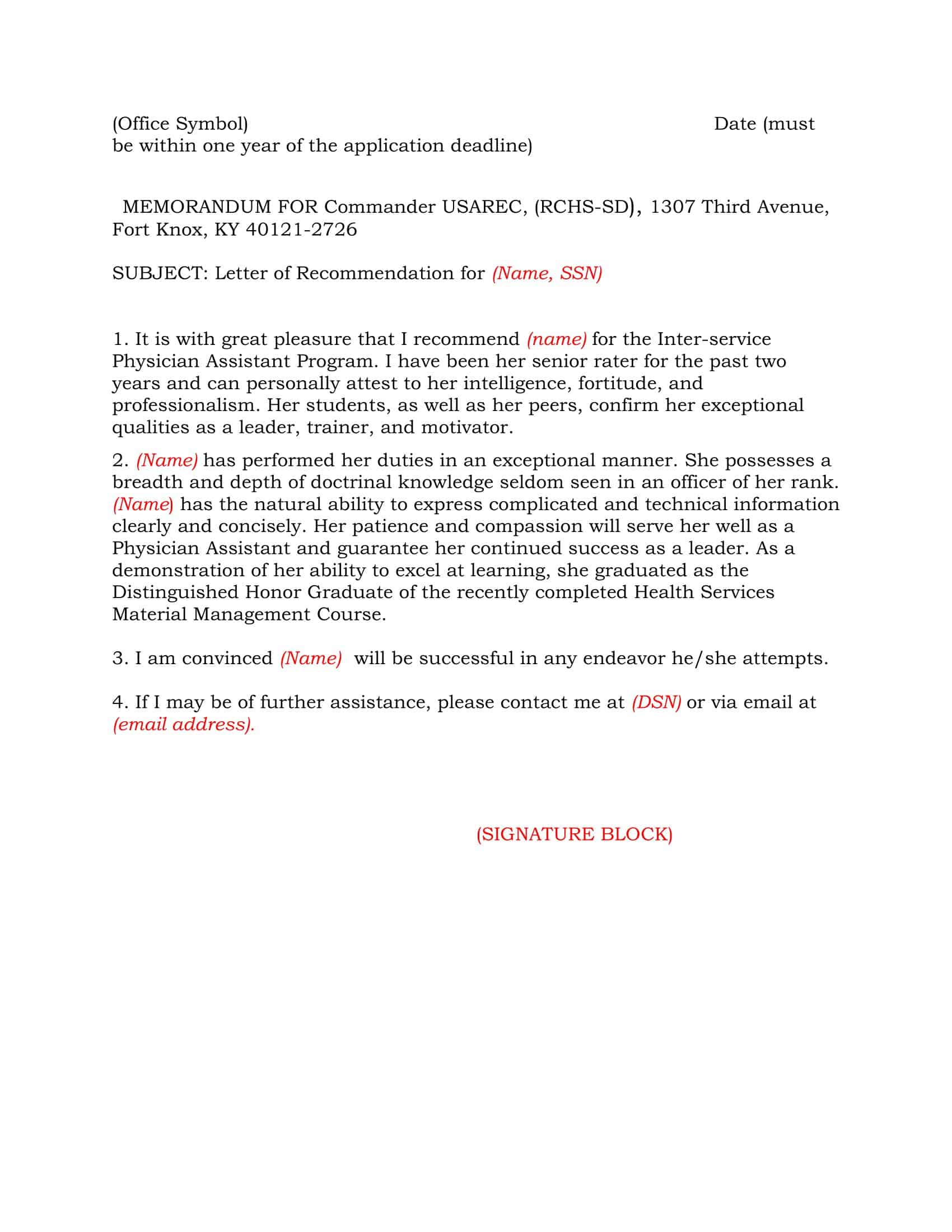 letter of recommendation for employment letter of recommendation for employment