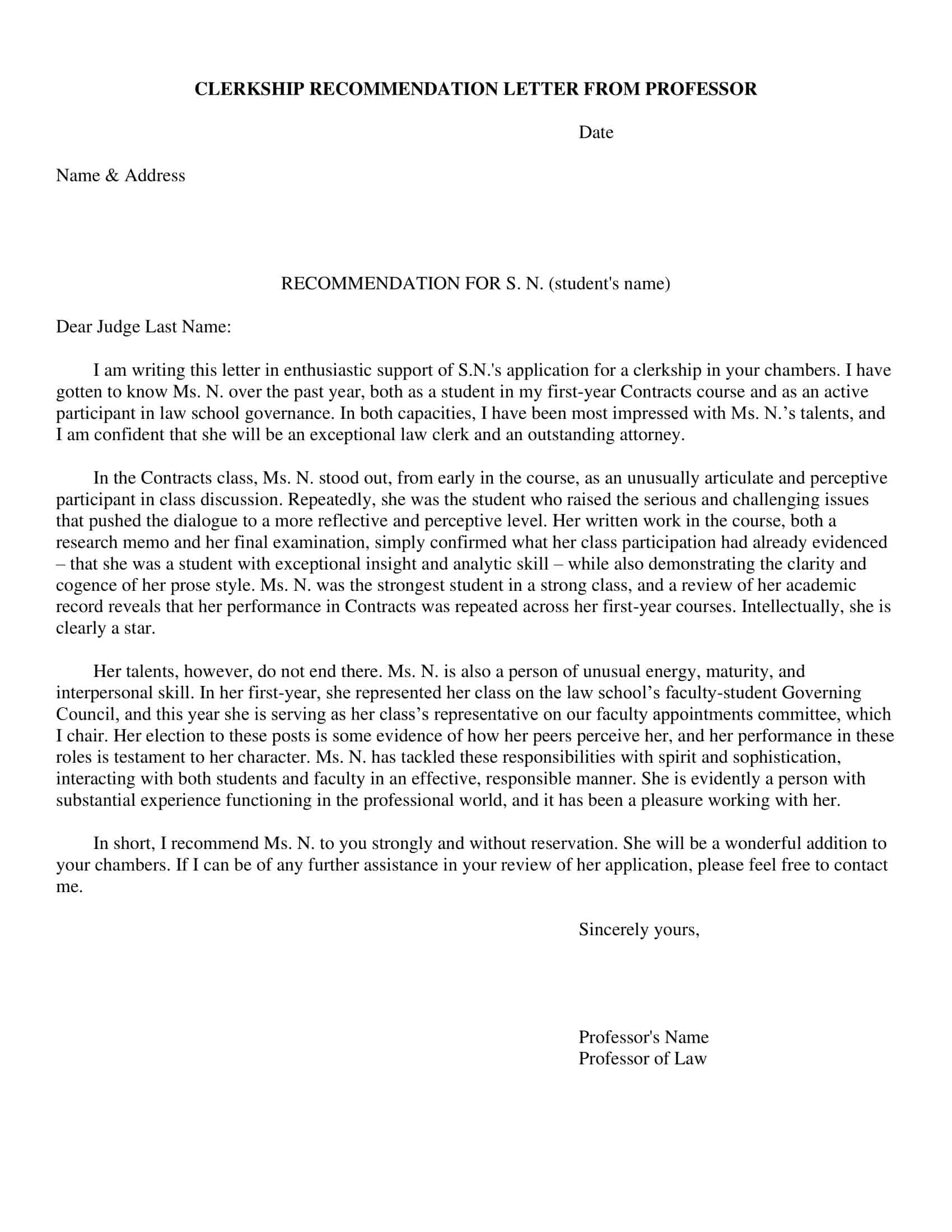 letter of recommendation template for employee letter of recommendation template for employee