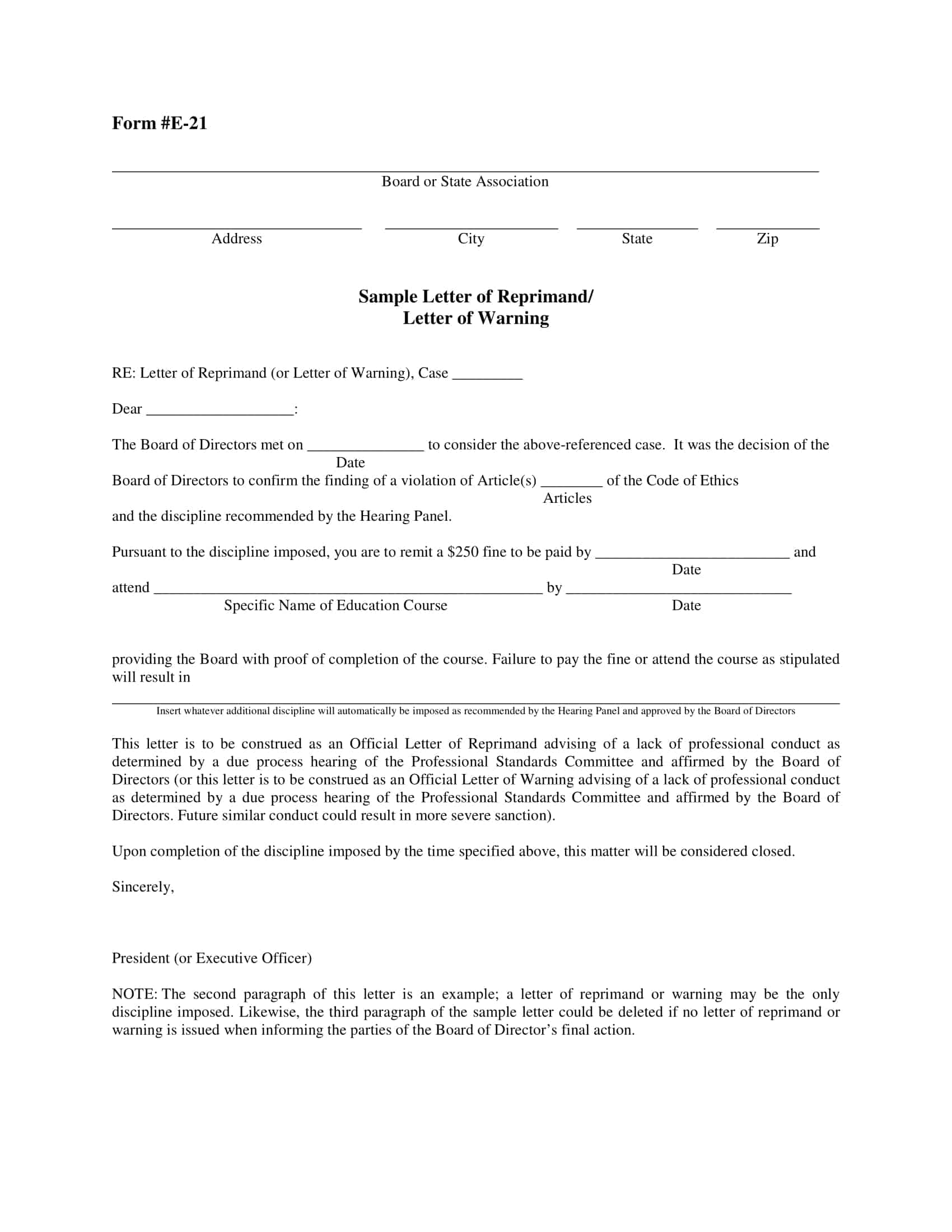 letter of reprimand army letter of reprimand army