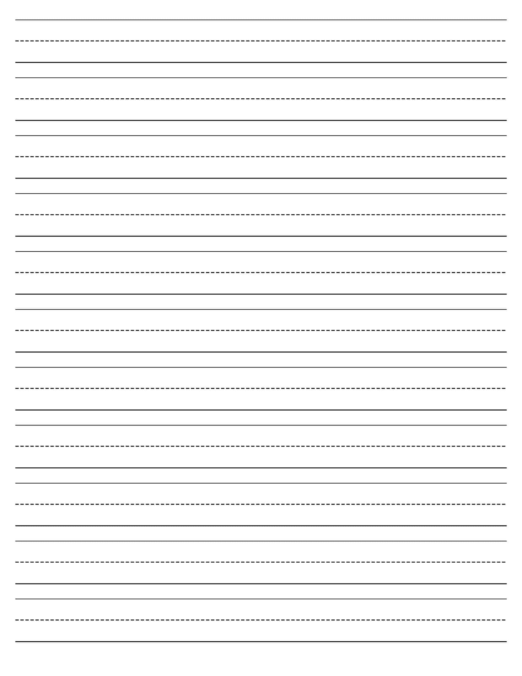 Free Printable Lined Paper Templates [Word, PDF] +Editable
