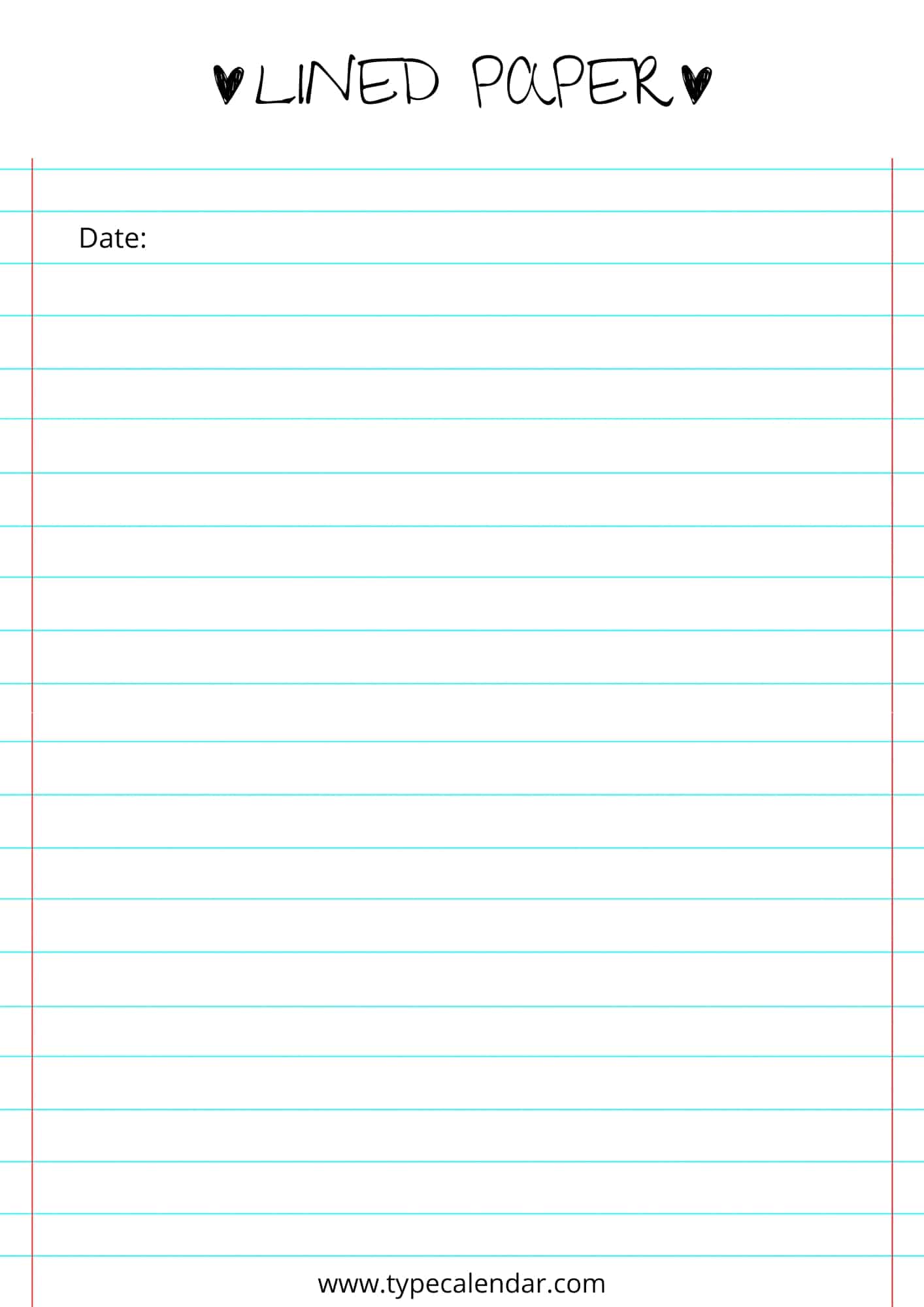 Free Printable Lined Paper Templates Word PDF Editable Free Printable Lined Paper Templates Word PDF Editable