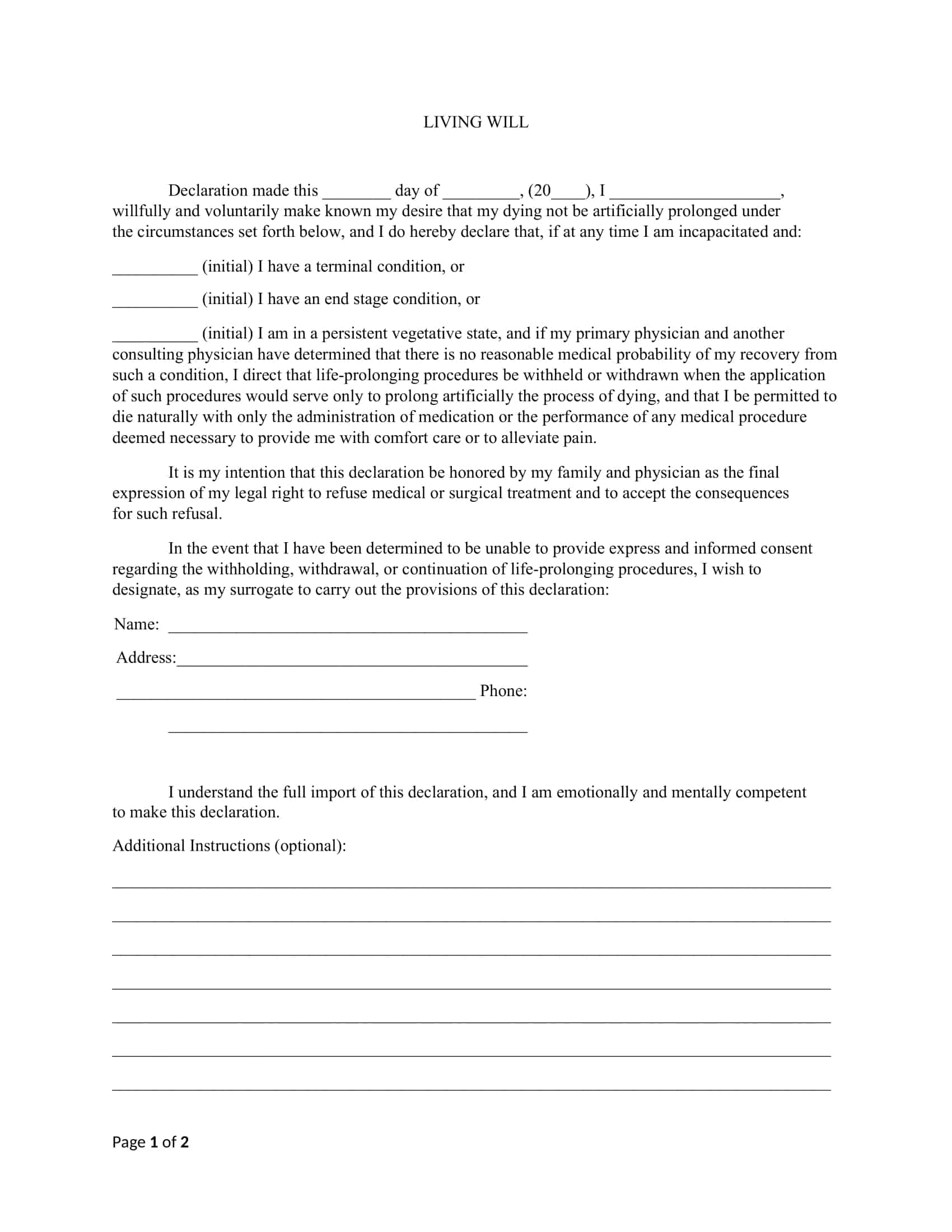 living will tennessee living will tennessee