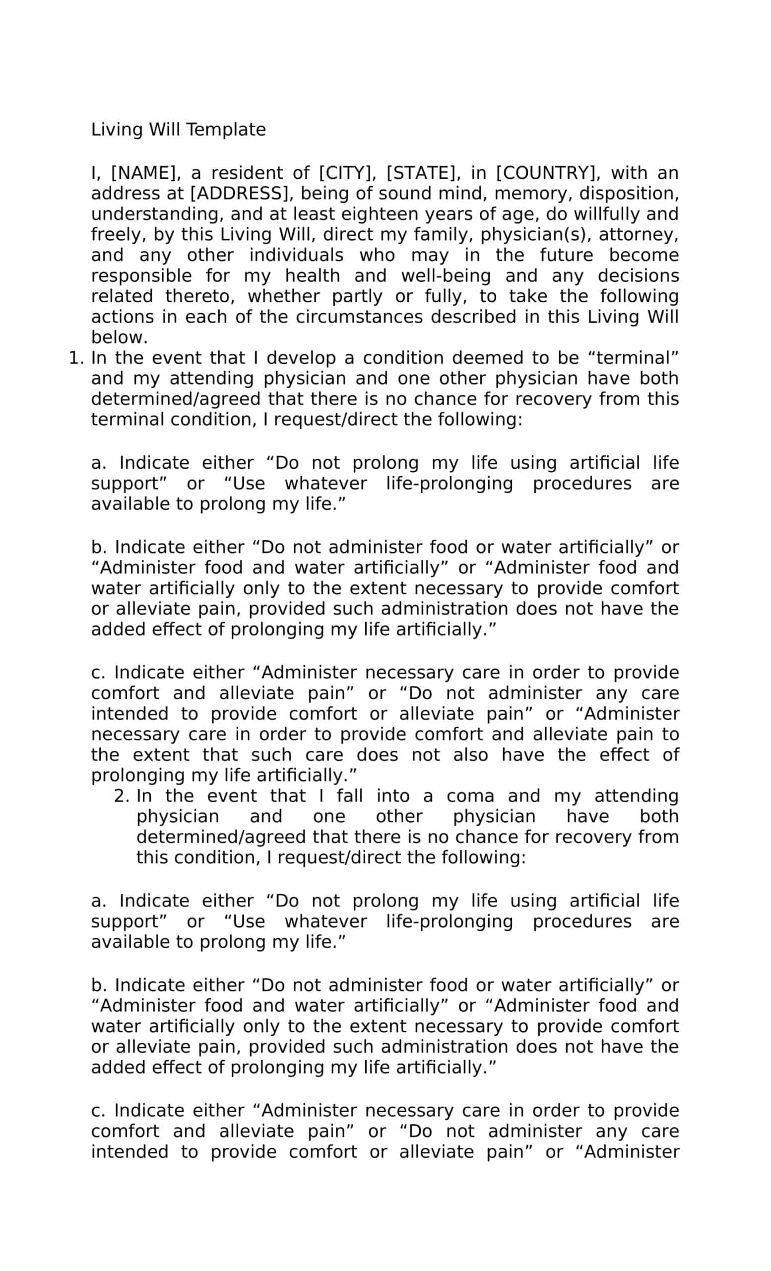 living wills living wills