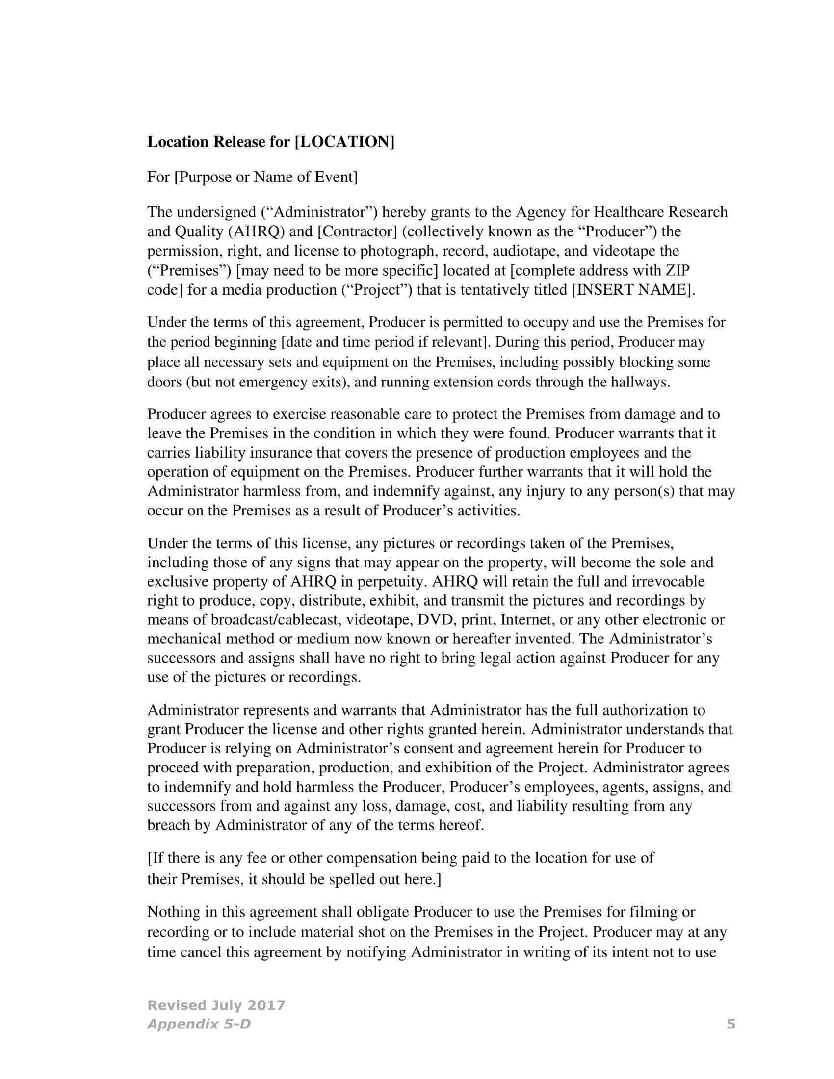 location release form film location release form film