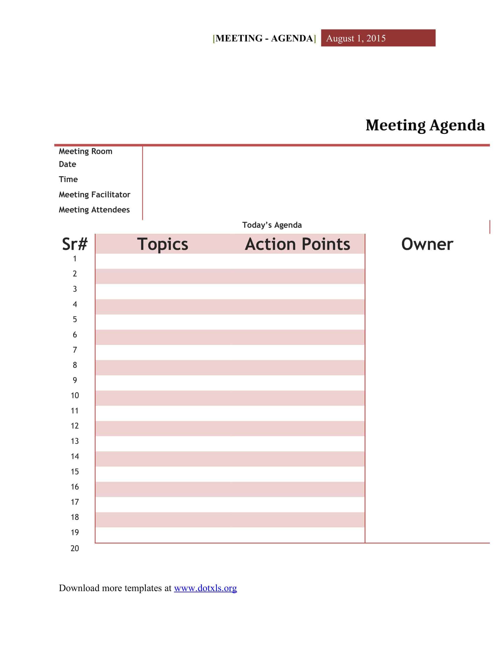 meeting agenda format meeting agenda format