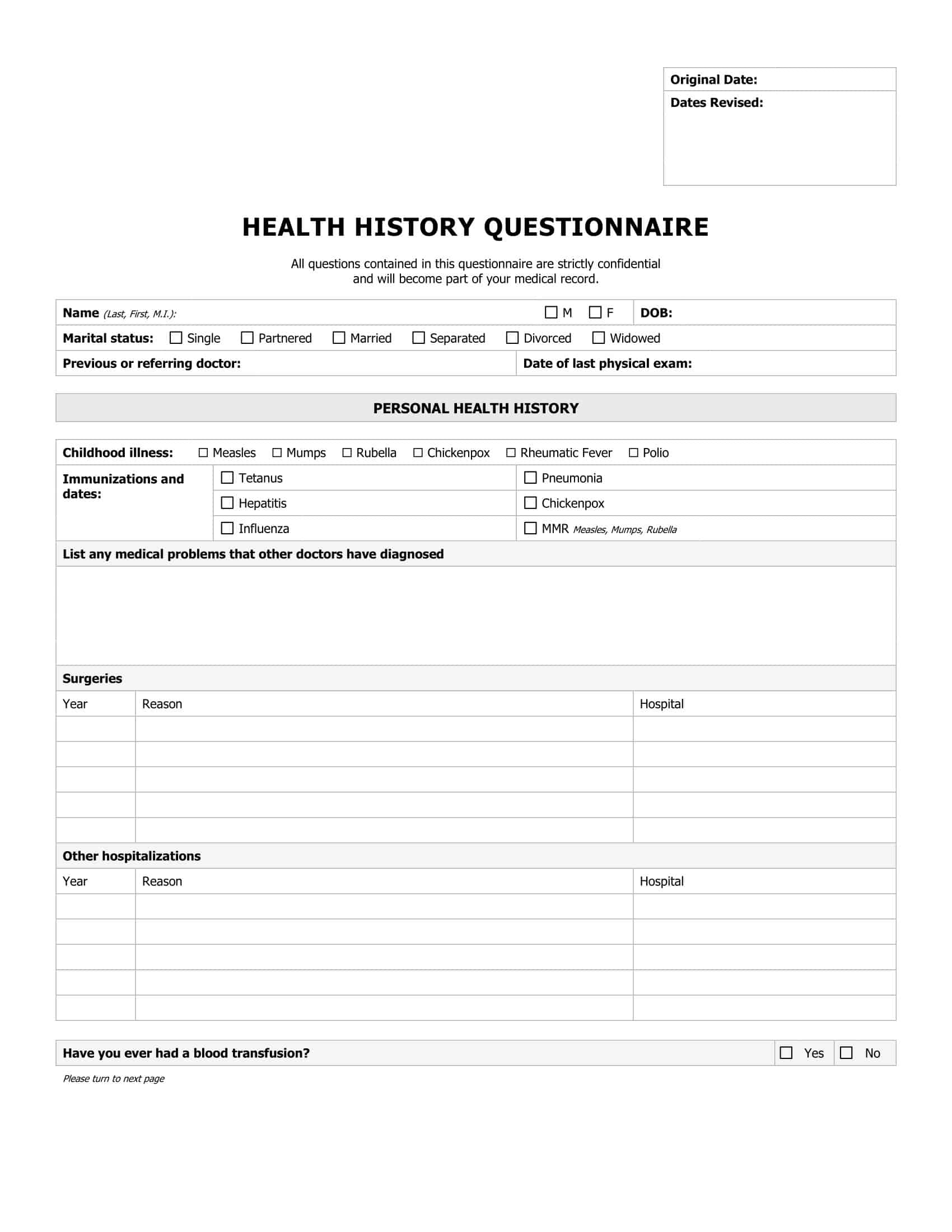 Free Printable Questionnaire Templates [Word, Excel, PDF] Examples