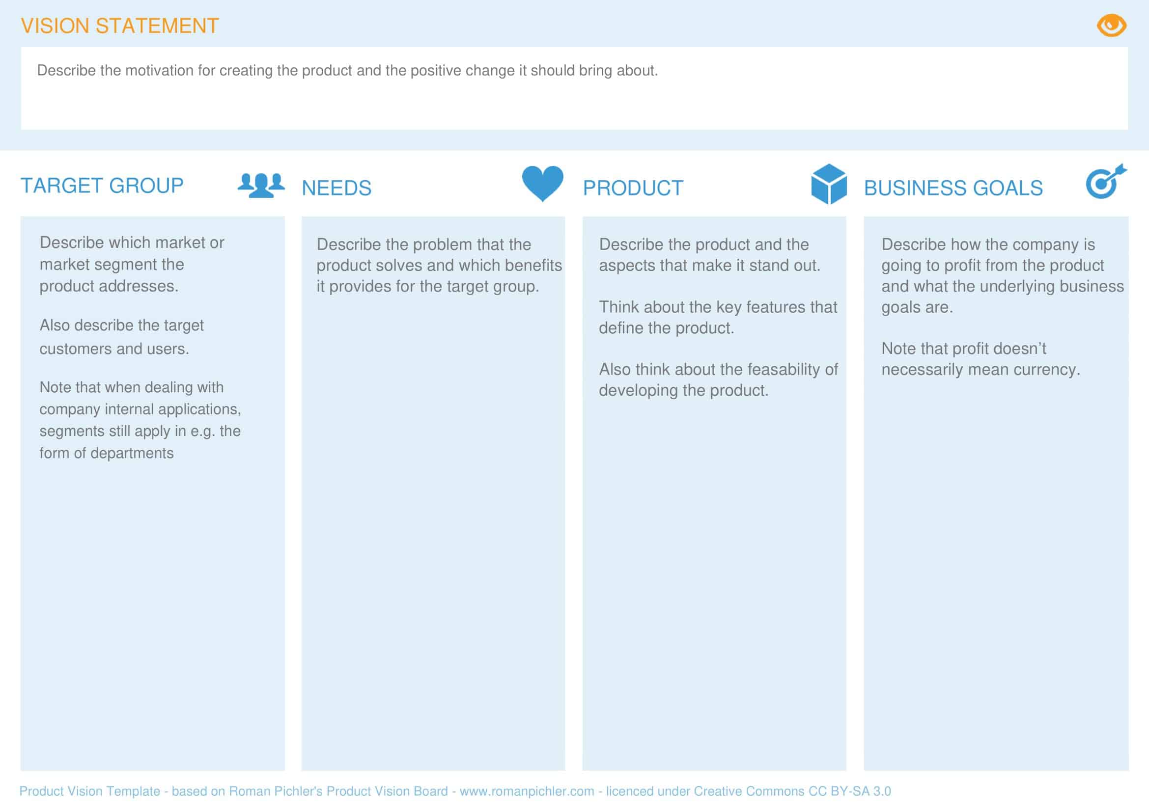 Free Printable Vision Statement Templates [Word, PDF] Examples