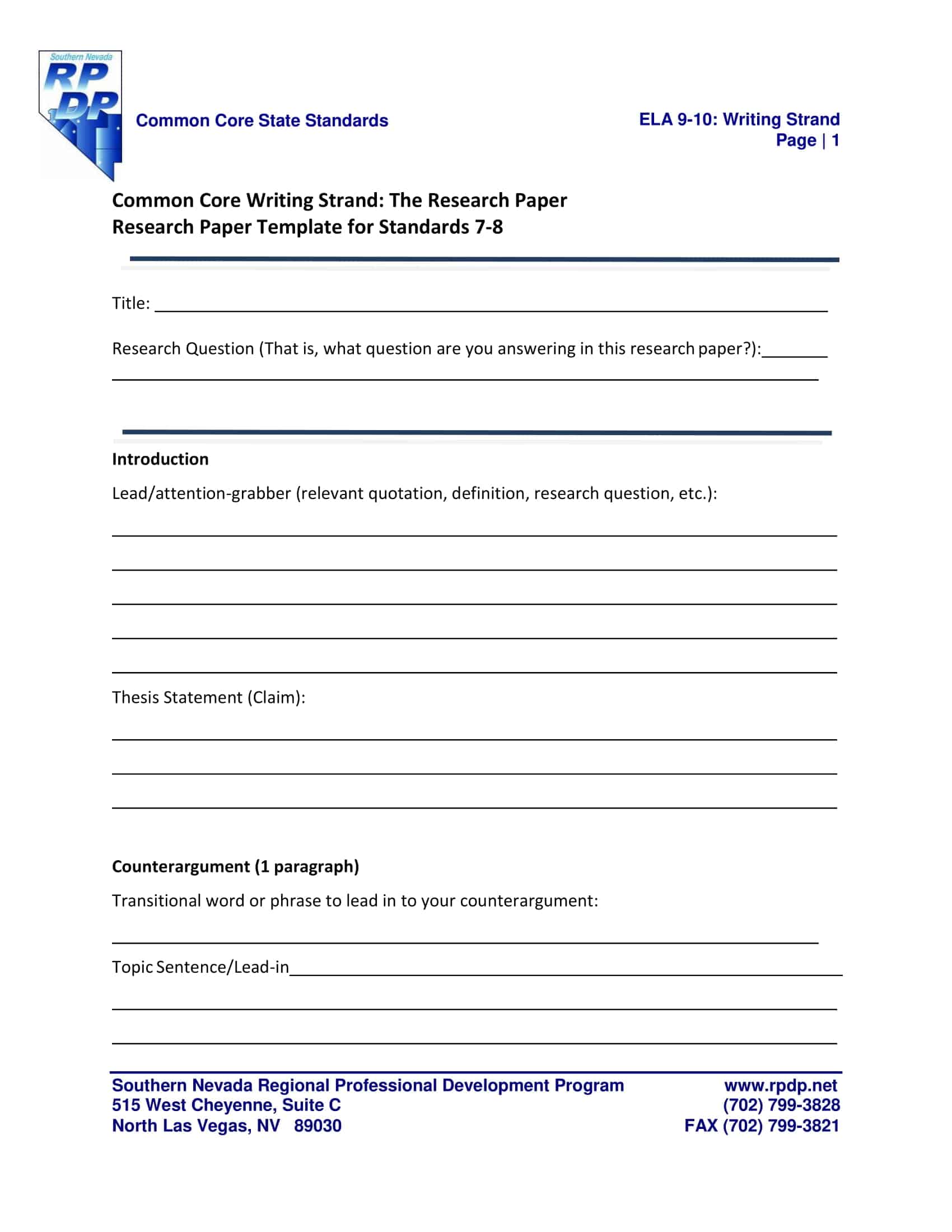 Free Printable MLA Format Templates [Word, PDF] Blank Example