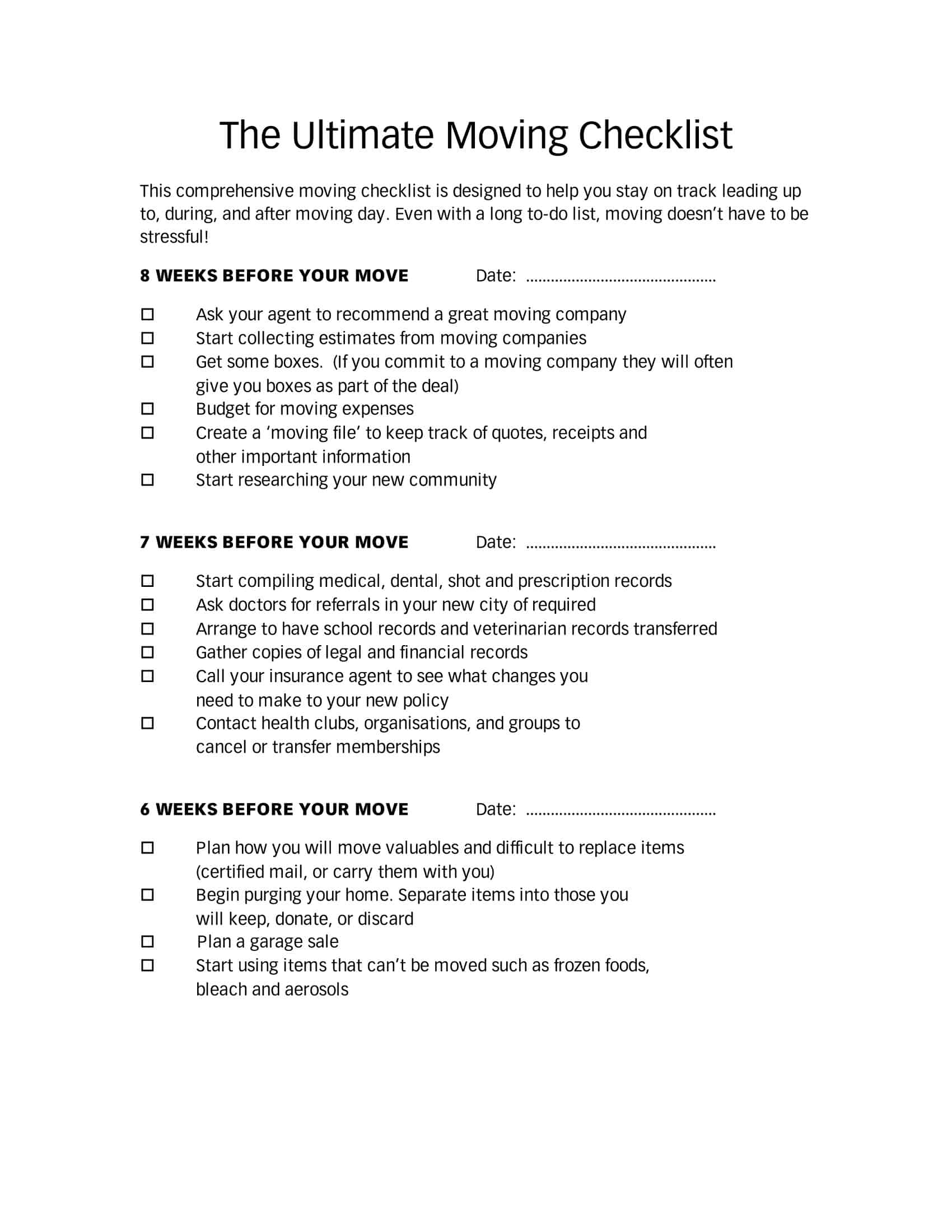 moving into a new house checklist moving into a new house checklist