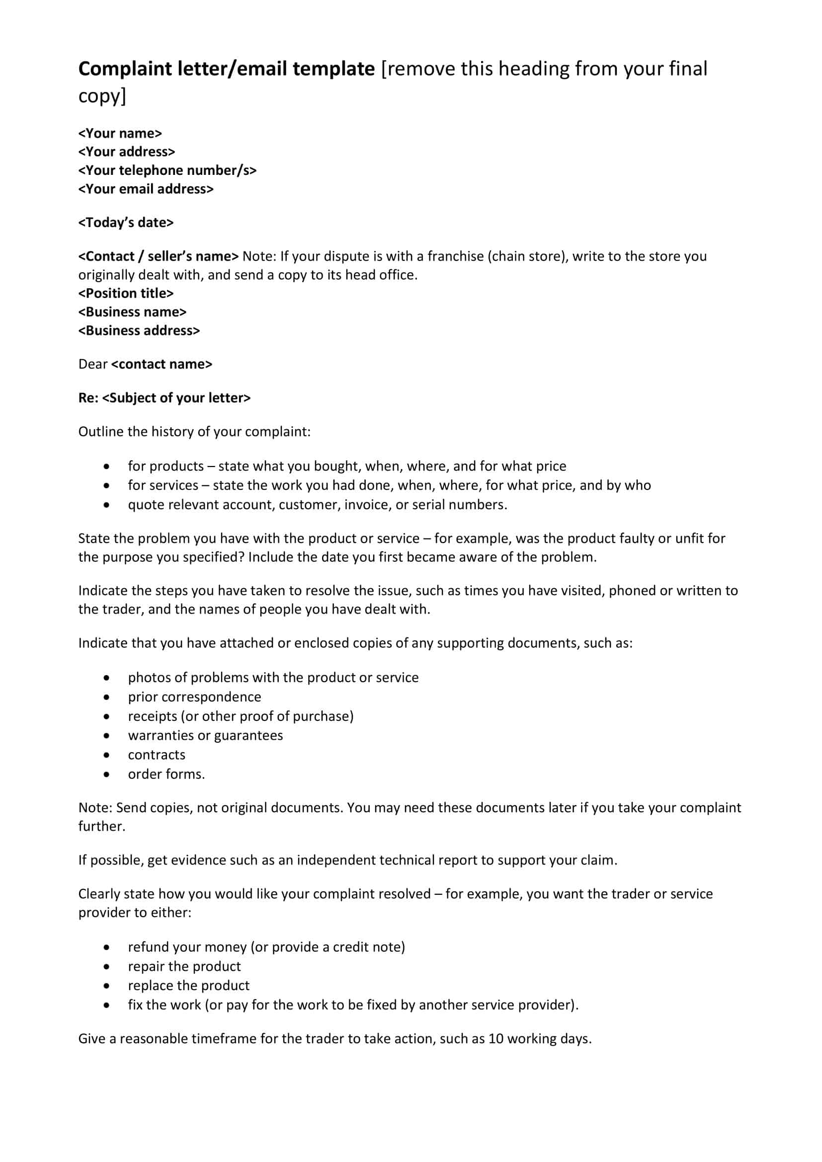 noise complaint letter noise complaint letter