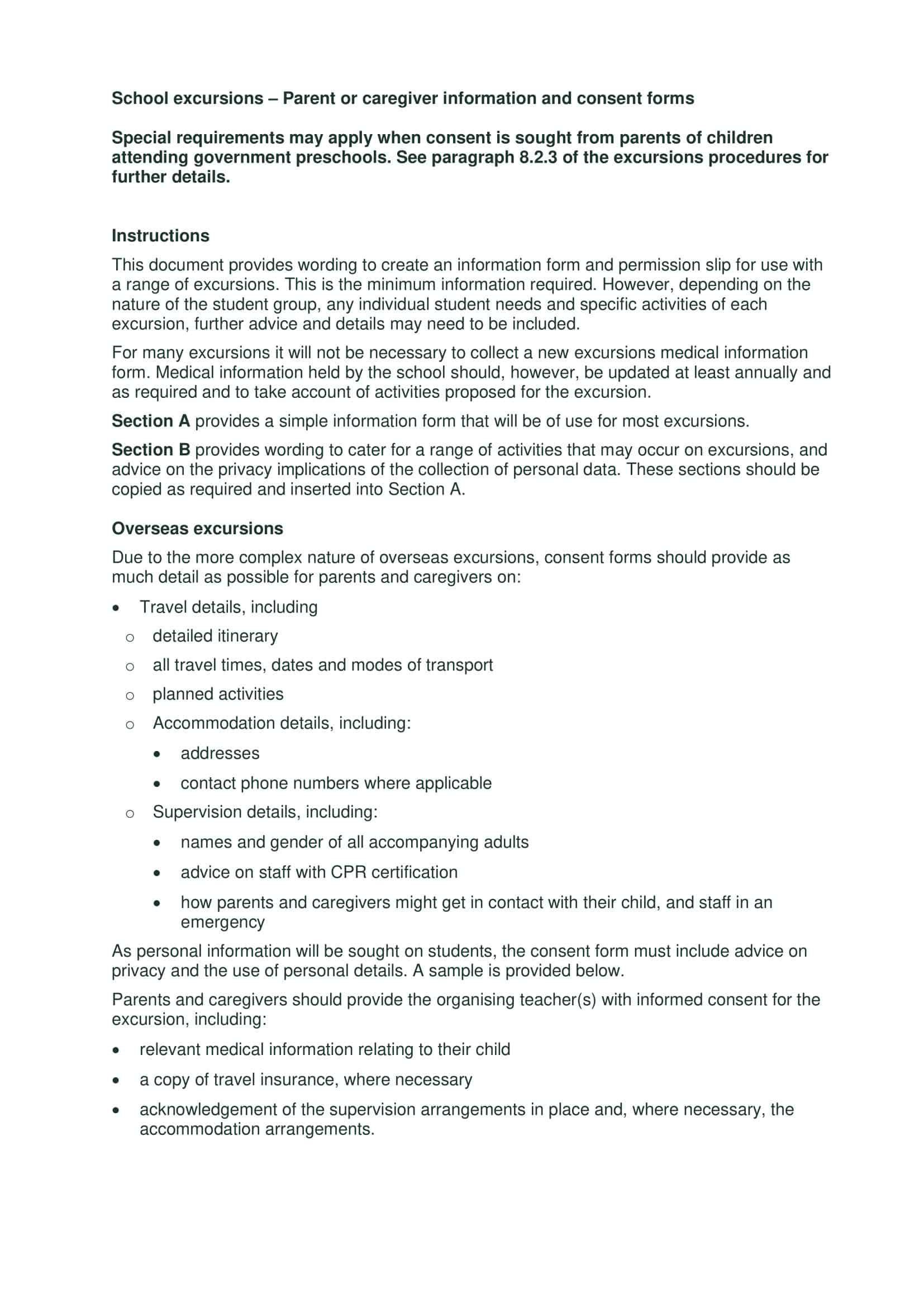 parent consent form for international travel parent consent form for international travel