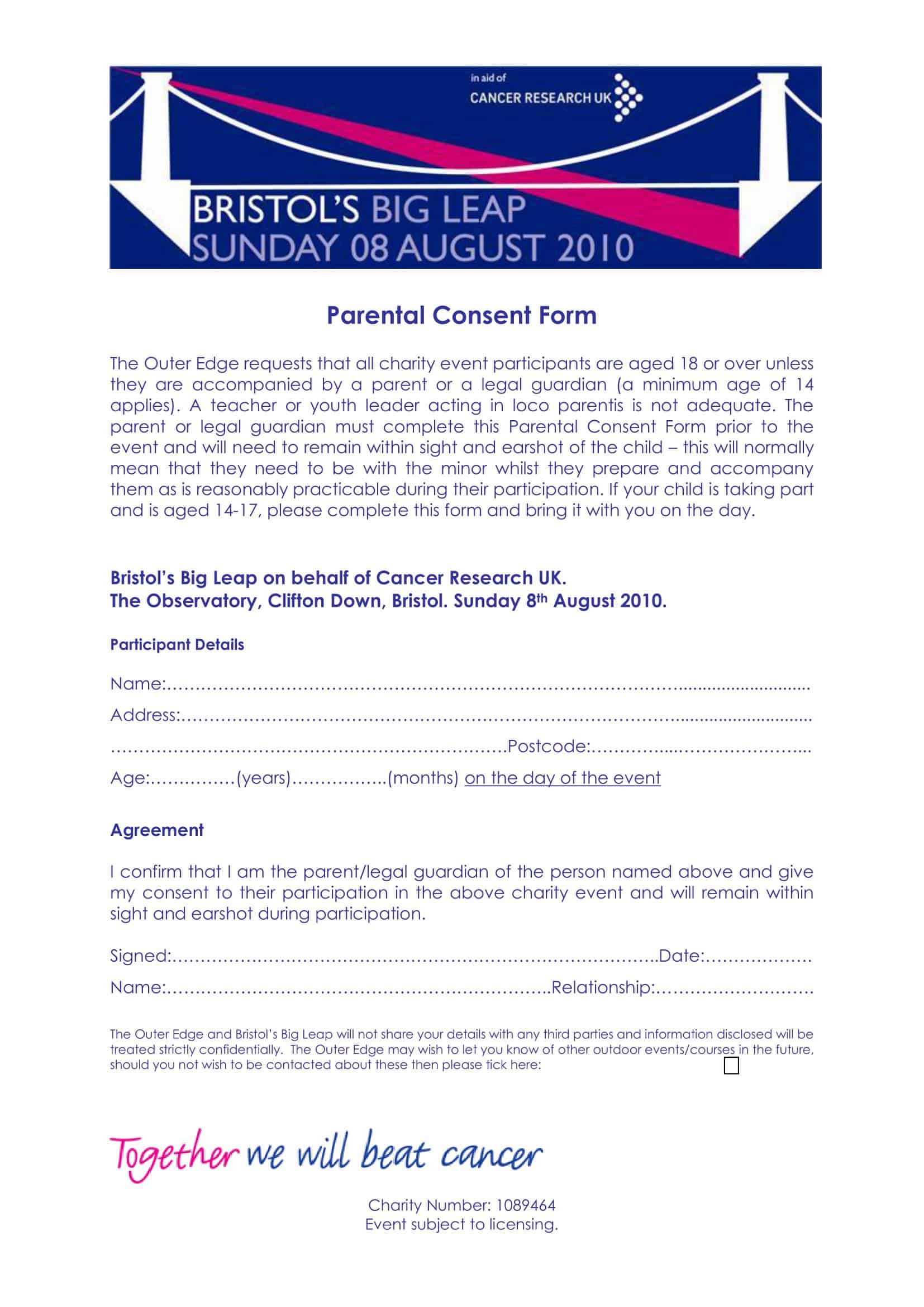 parental consent form for passport parental consent form for passport