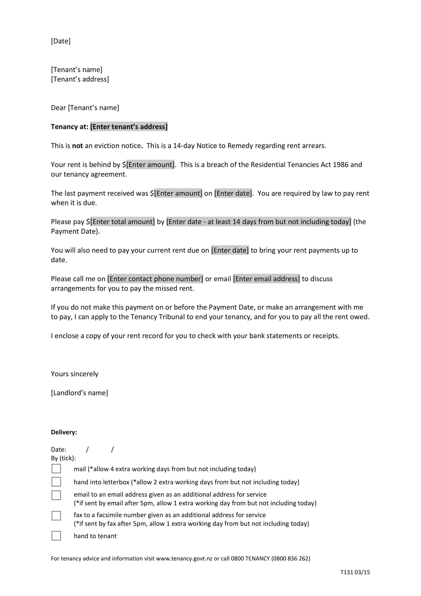 past due rent late rent notice pdf past due rent late rent notice pdf