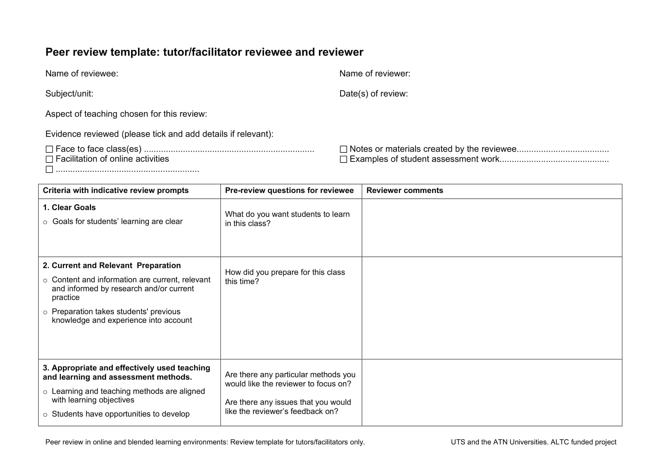 peer evaluation rubric peer evaluation rubric